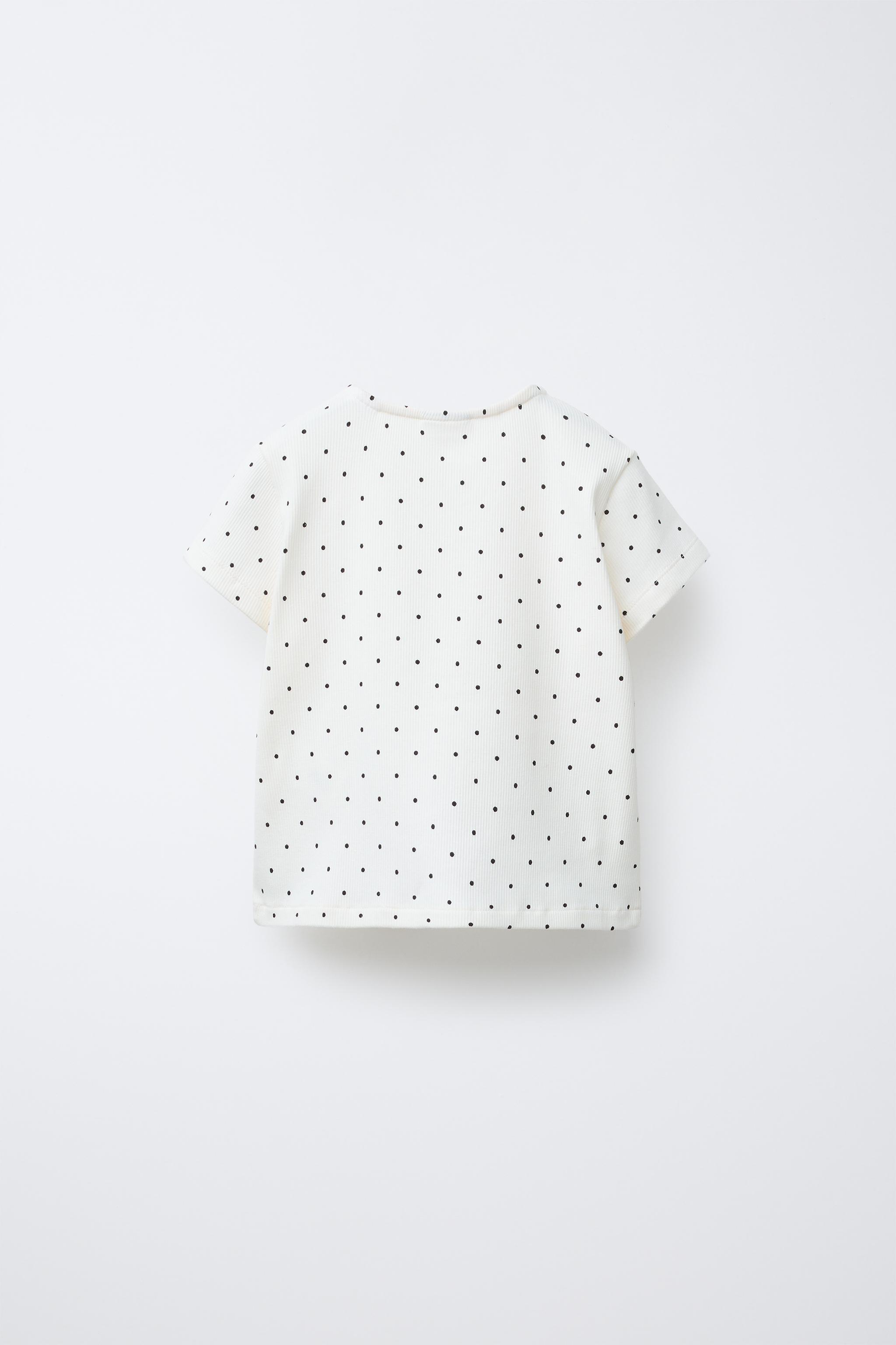 RIBBED T-SHIRT WITH BOWS