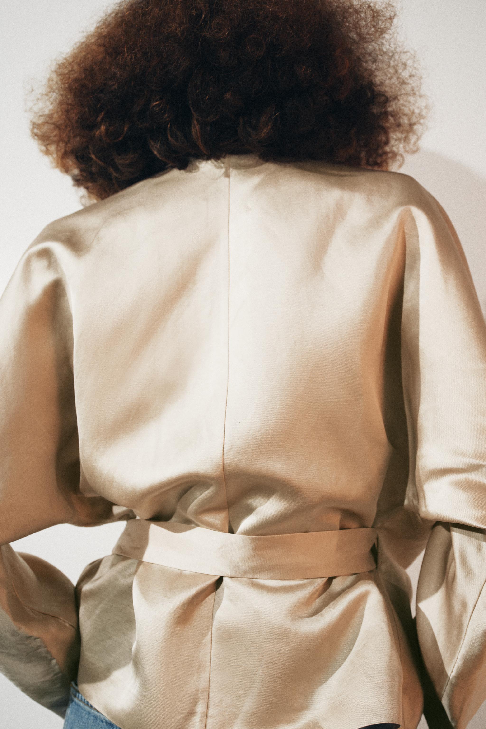 ZW COLLECTION LINEN WRAP BLOUSE