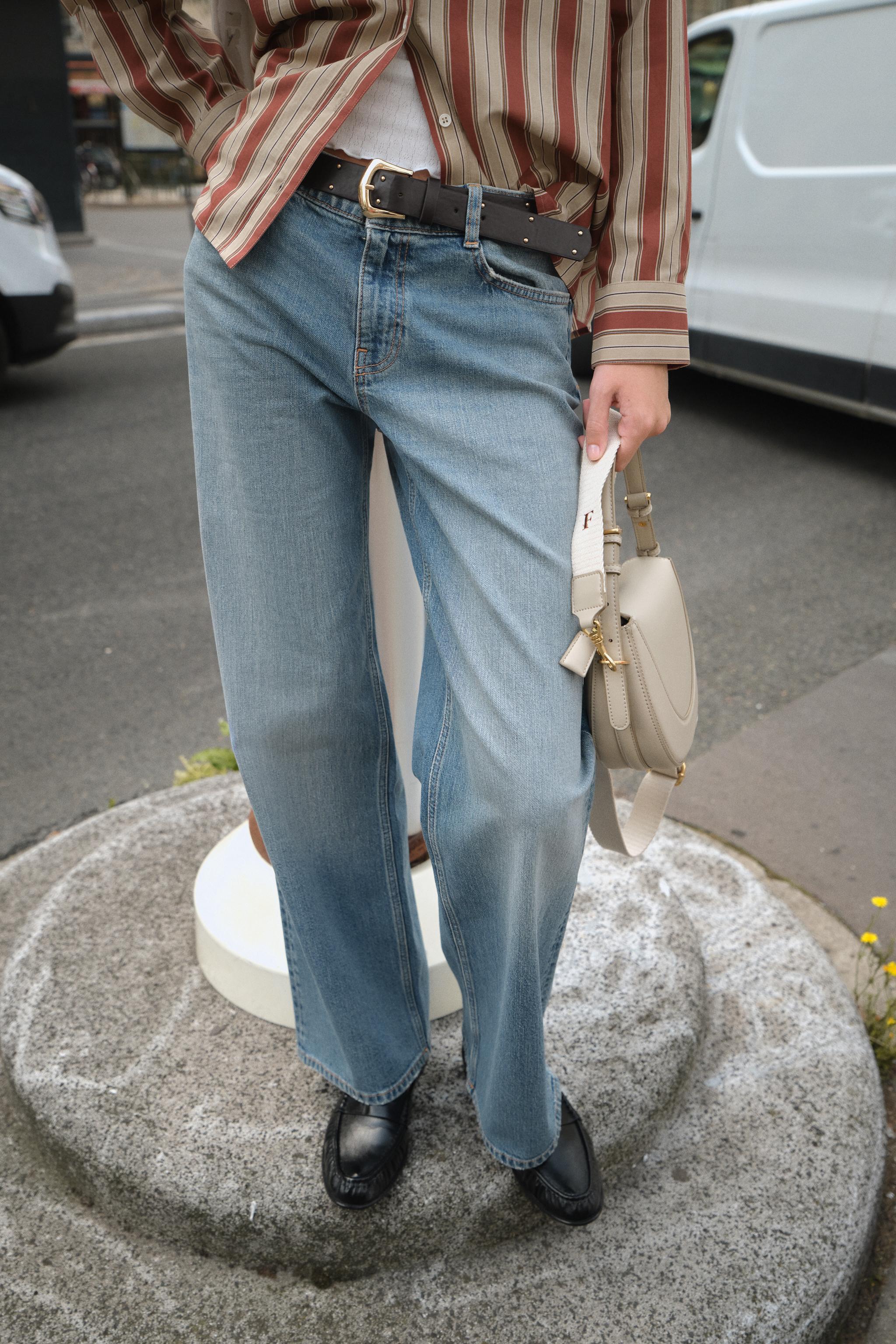 Z1975 MID-RISE STRAIGHT BELTED JEANS