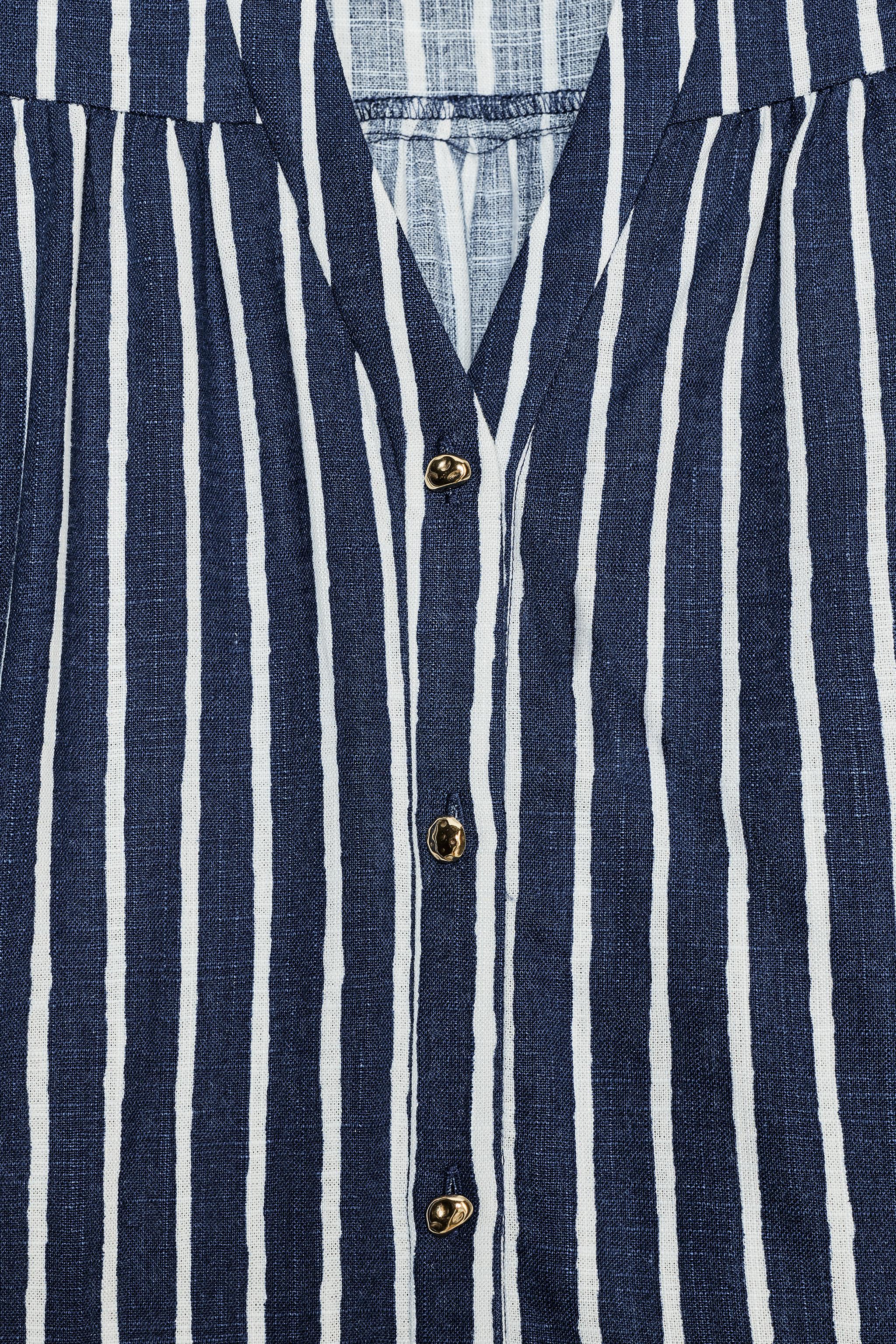 STRIPED LINEN SHIRT
