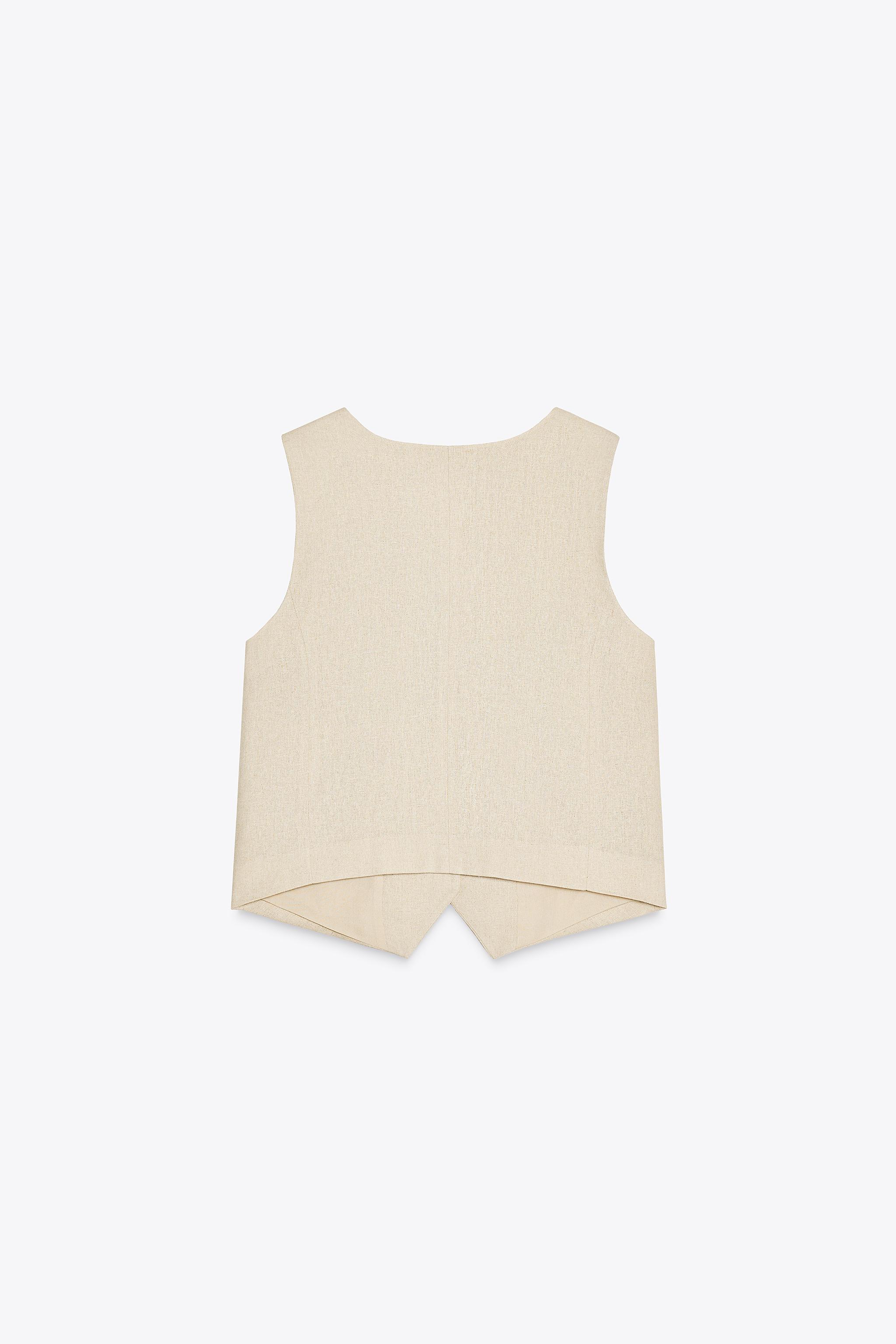 LINEN TAILORED VEST