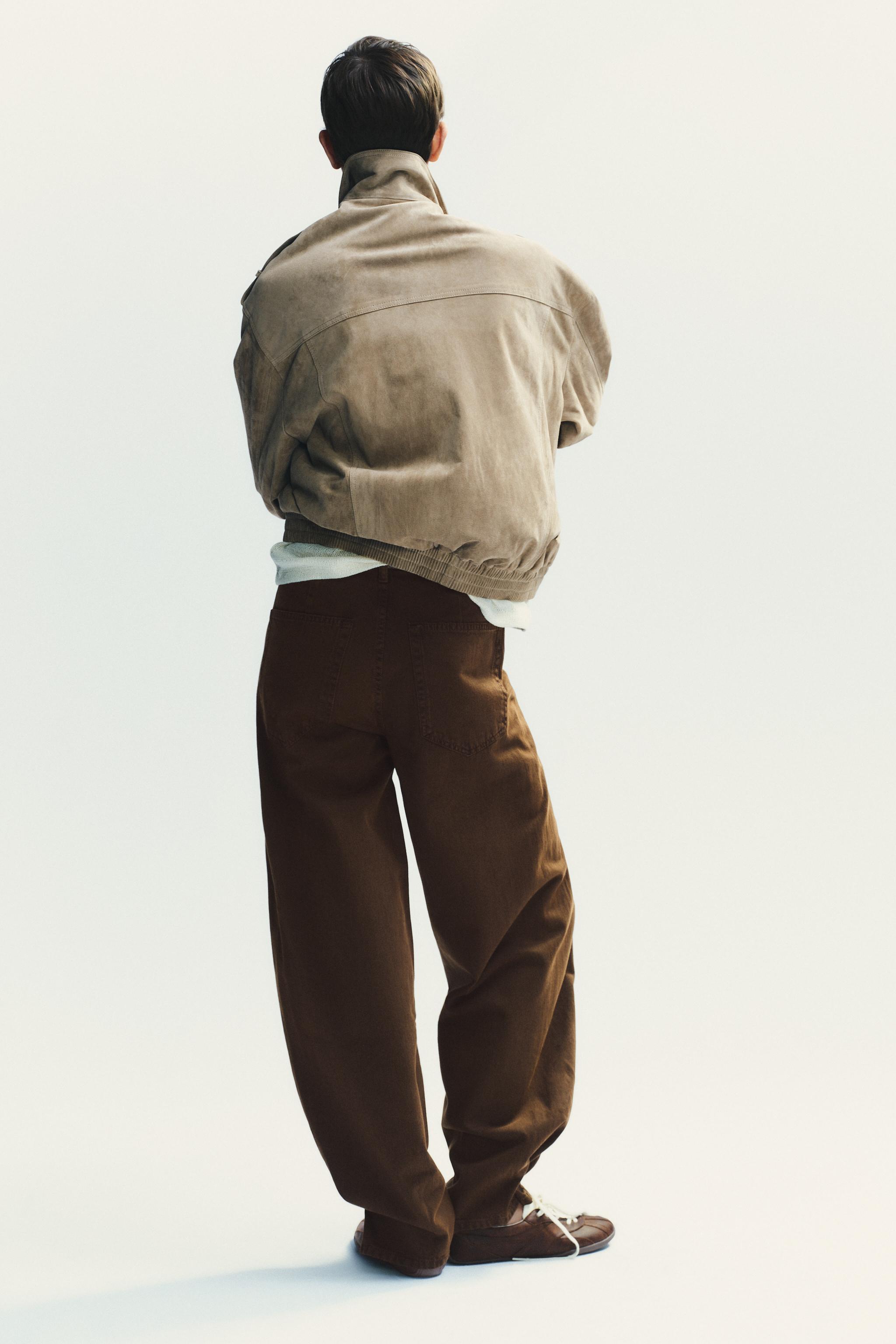 TRF MID-RISE BAGGY BALLOON JEANS