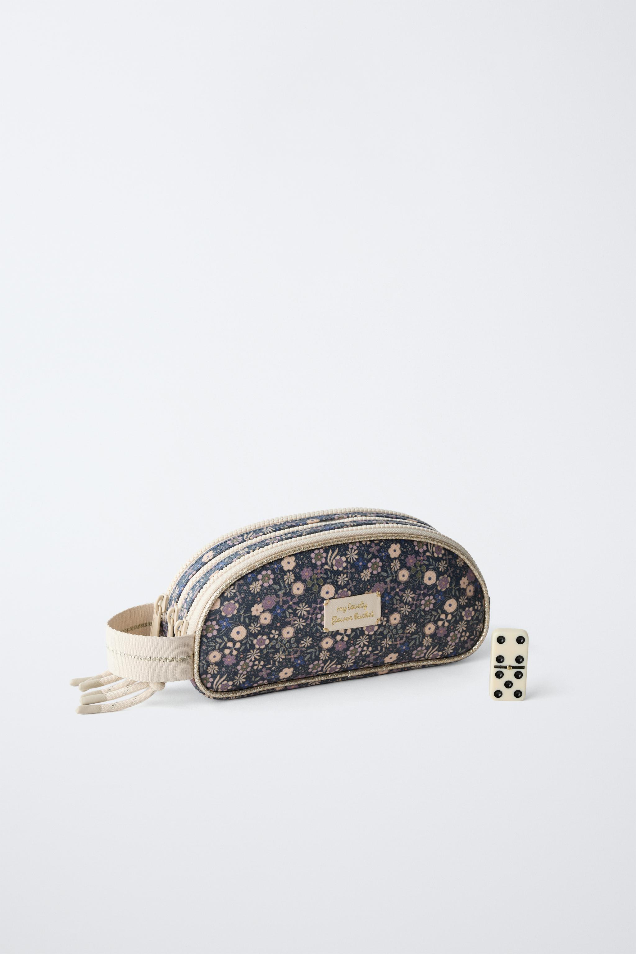 FLORAL SCHOOL PENCIL CASE