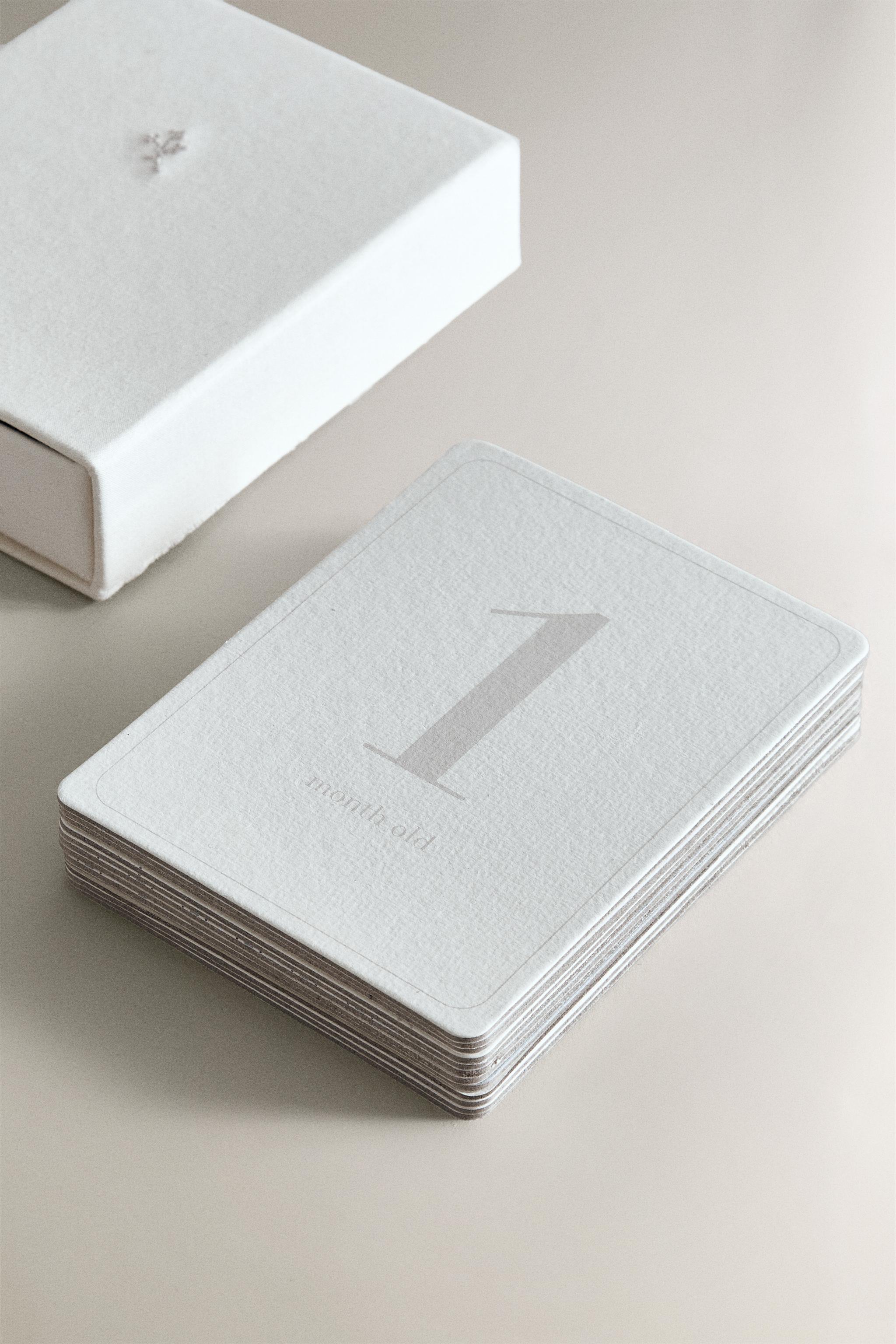 ELEPHANT BABY MONTH CARDS