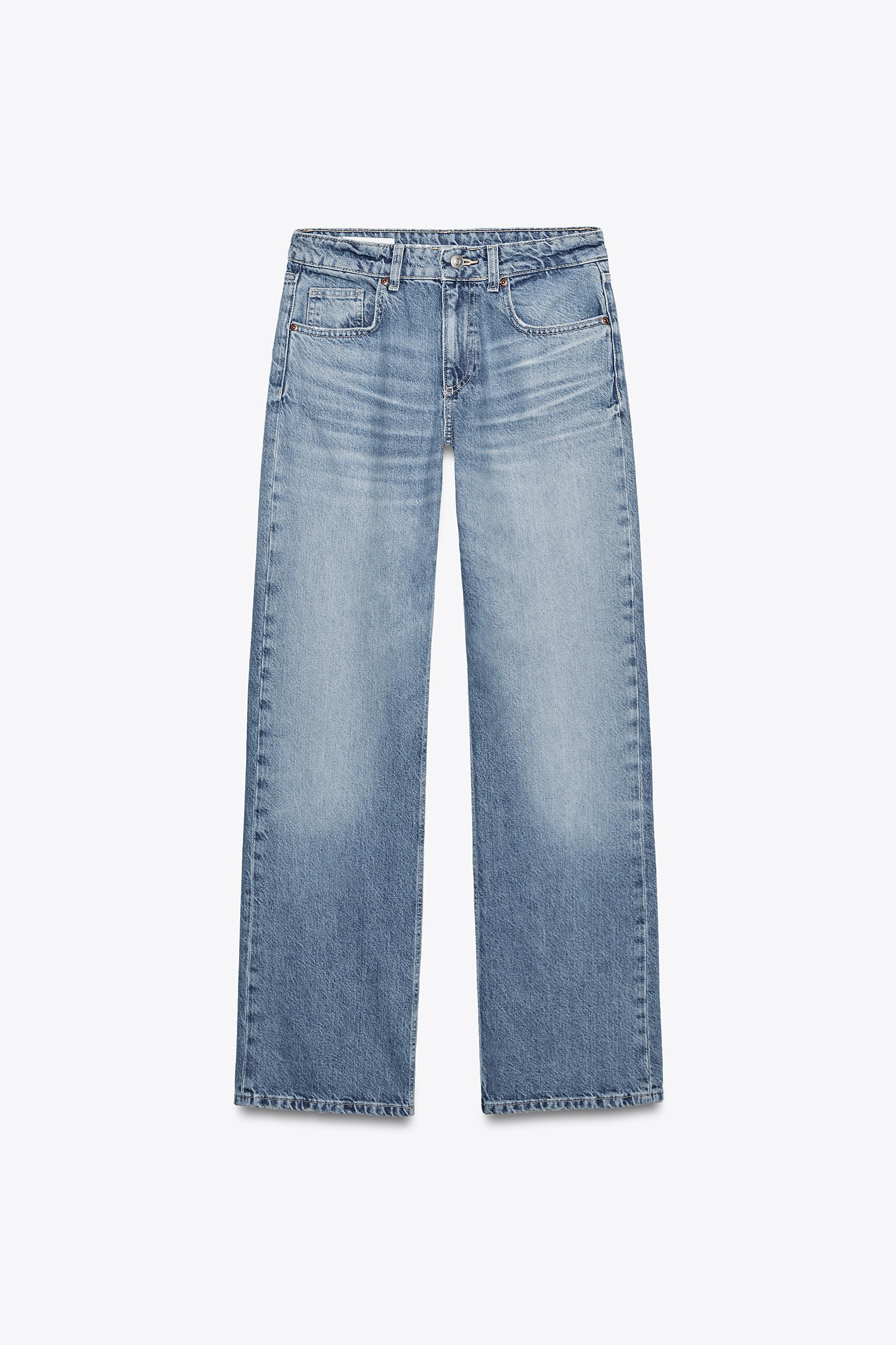 TRF MID-RISE WIDE LEG JEANS