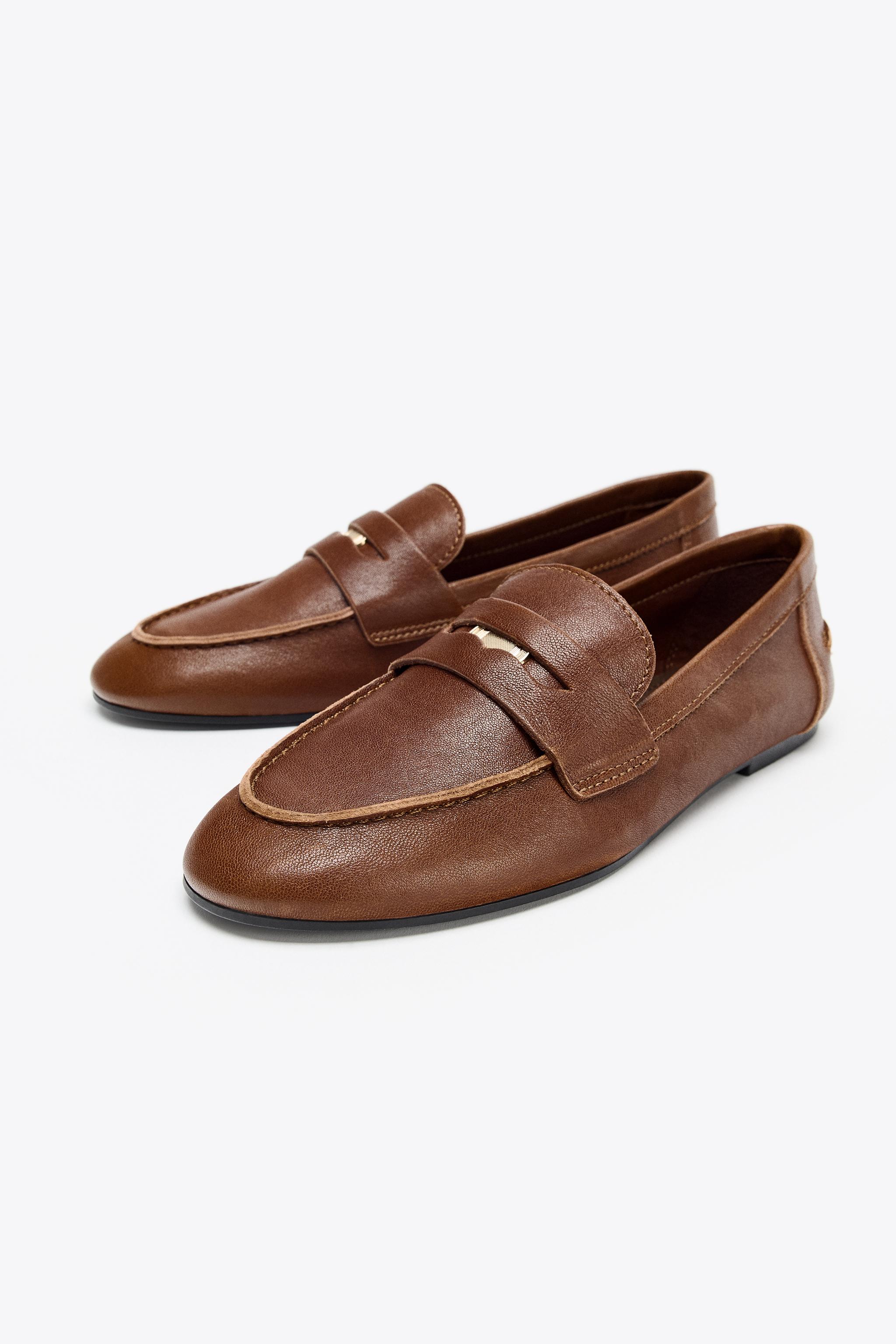 LEATHER PENNY LOAFERS