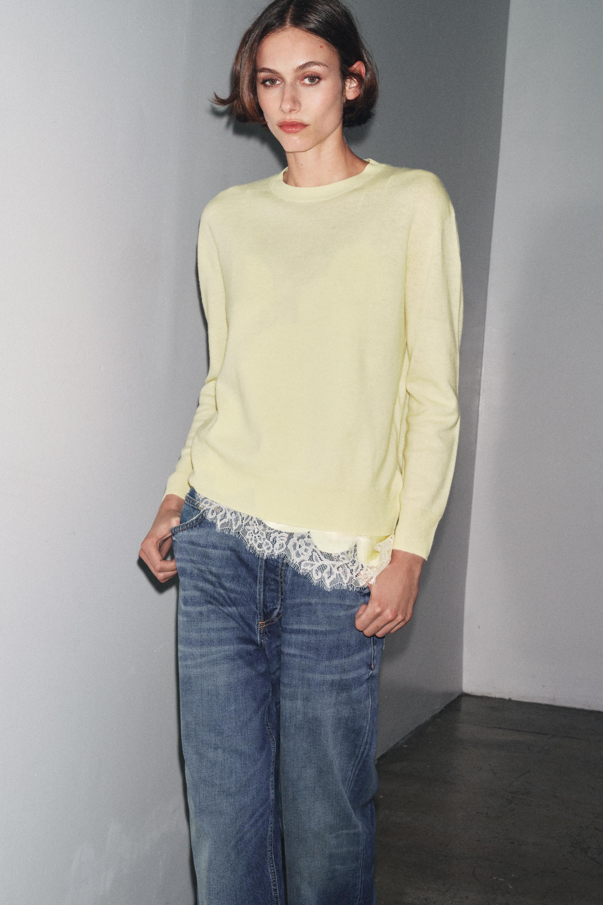 EXTRA SOFT 100% WOOL KNIT SWEATER