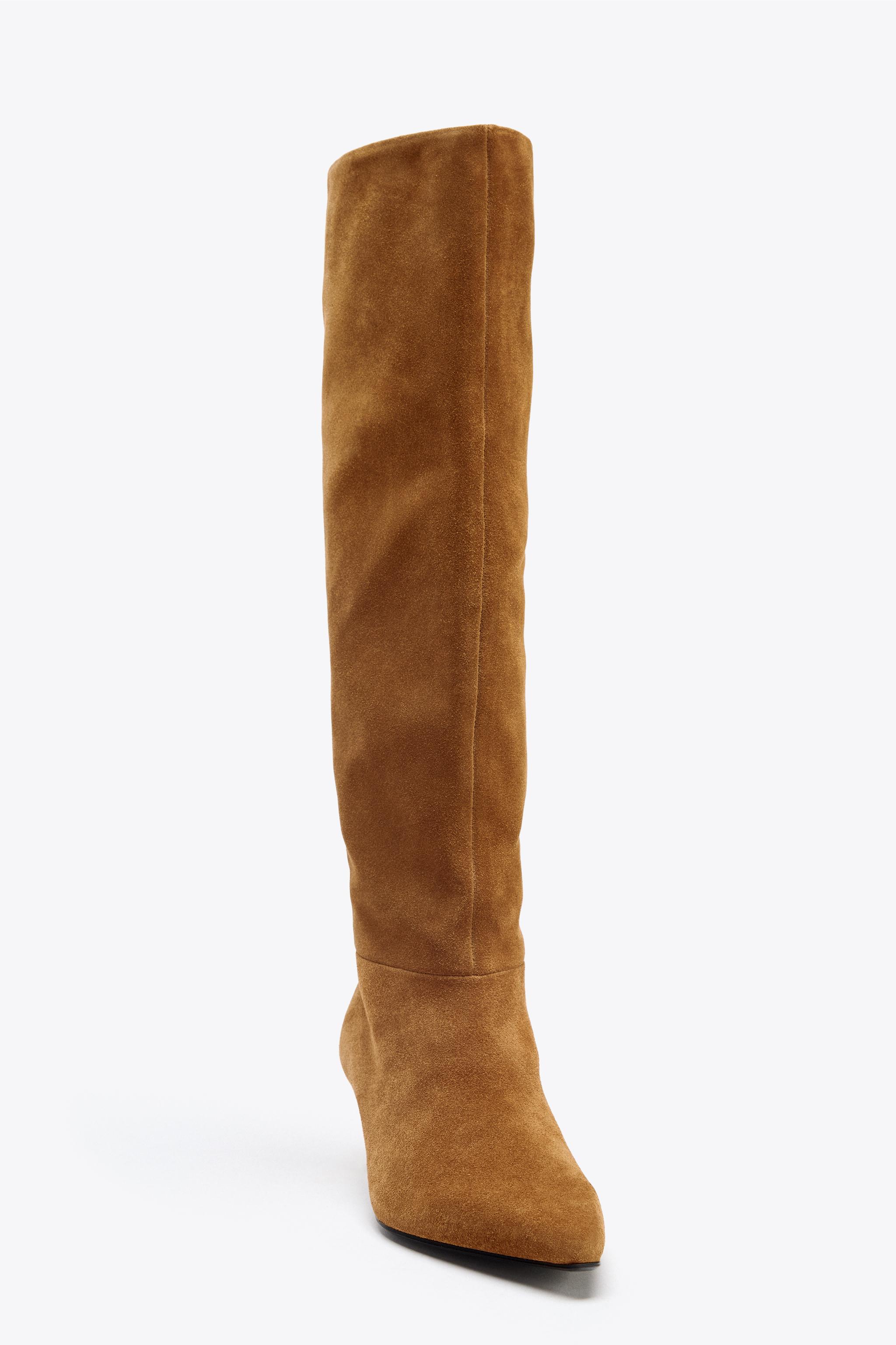 SUEDE HEELED BOOTS