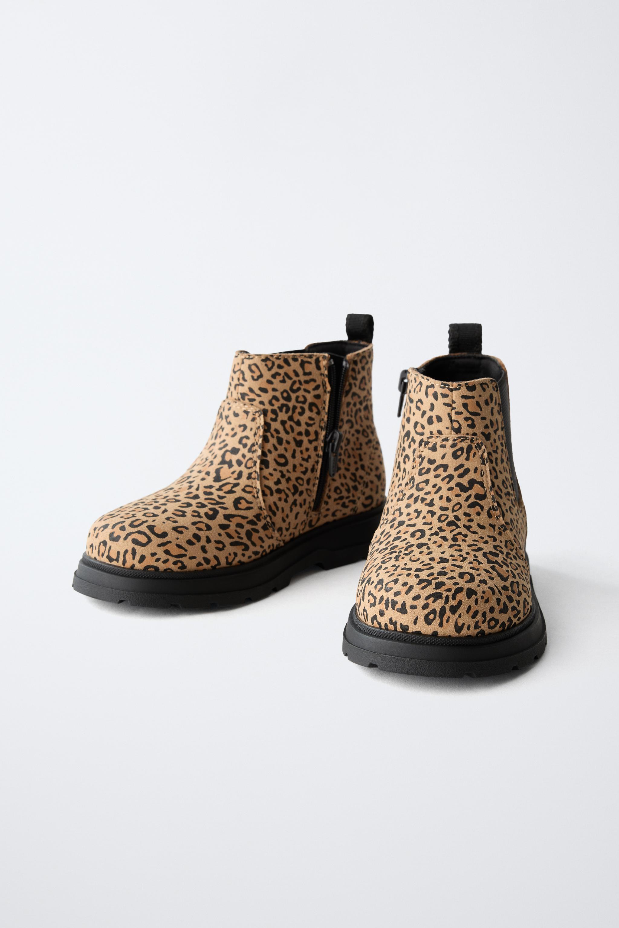 ANIMAL PRINT ELASTIC BOOTS
