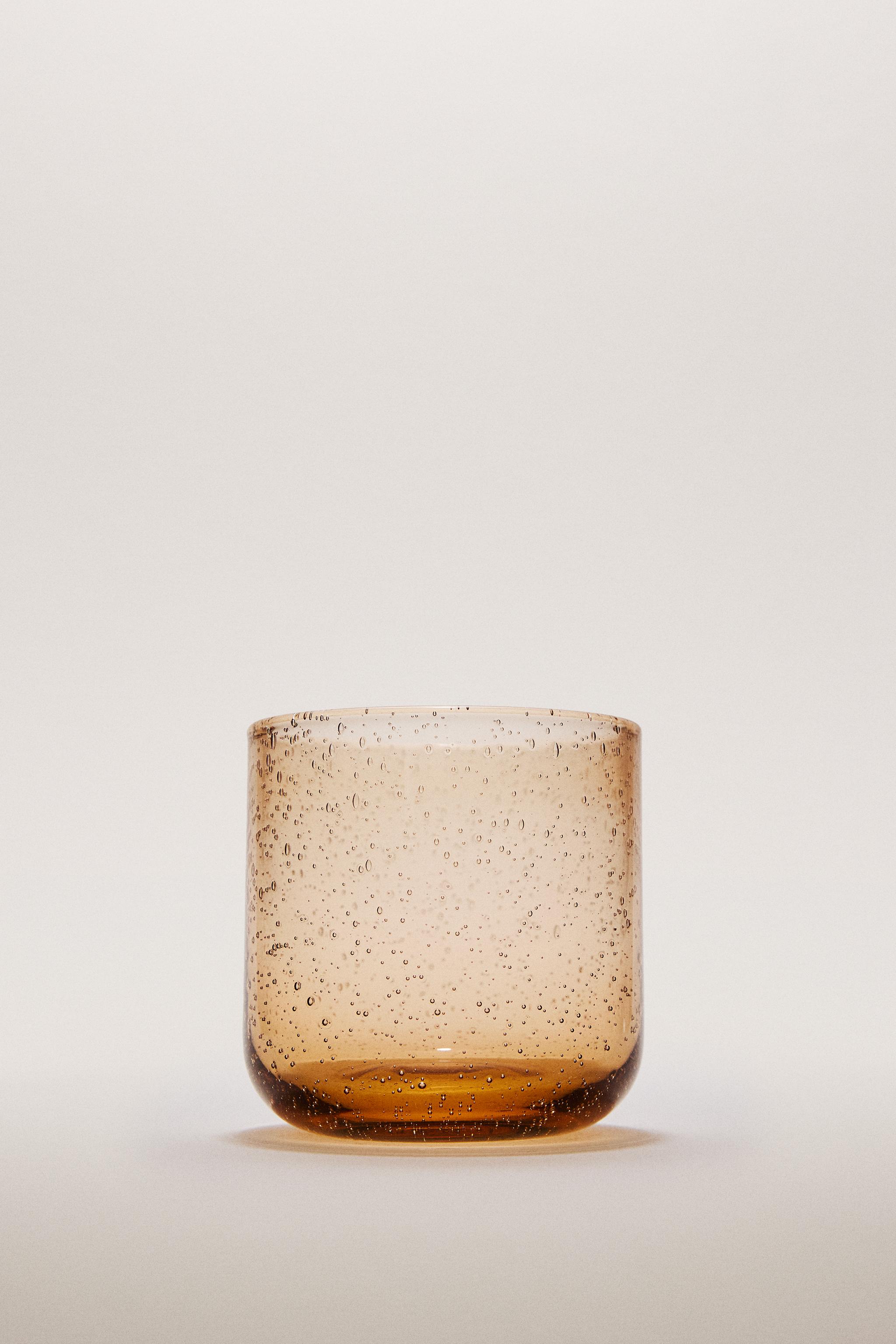 BUBBLED GLASS TUMBLER