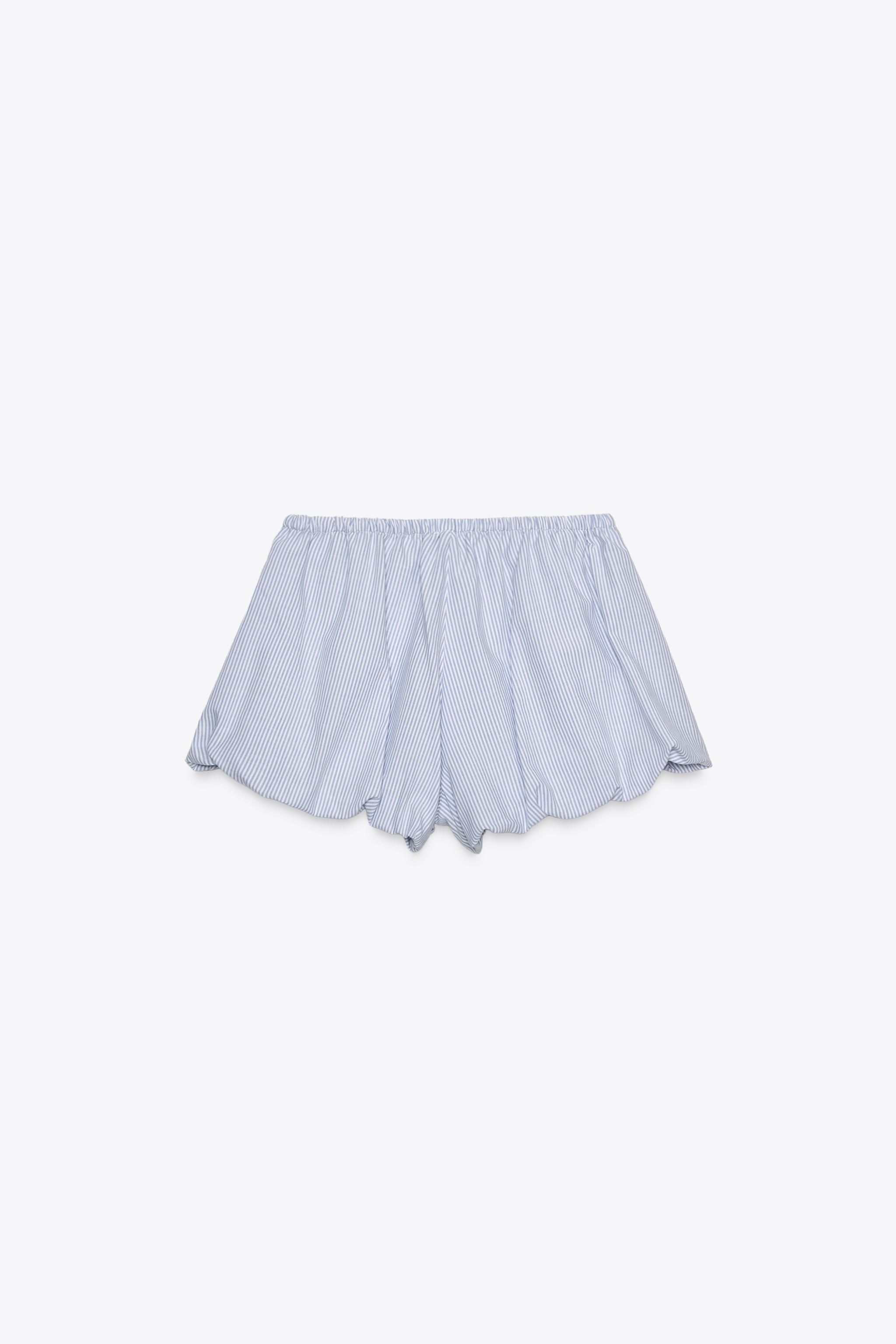 STRIPED CULOTTE SHORTS