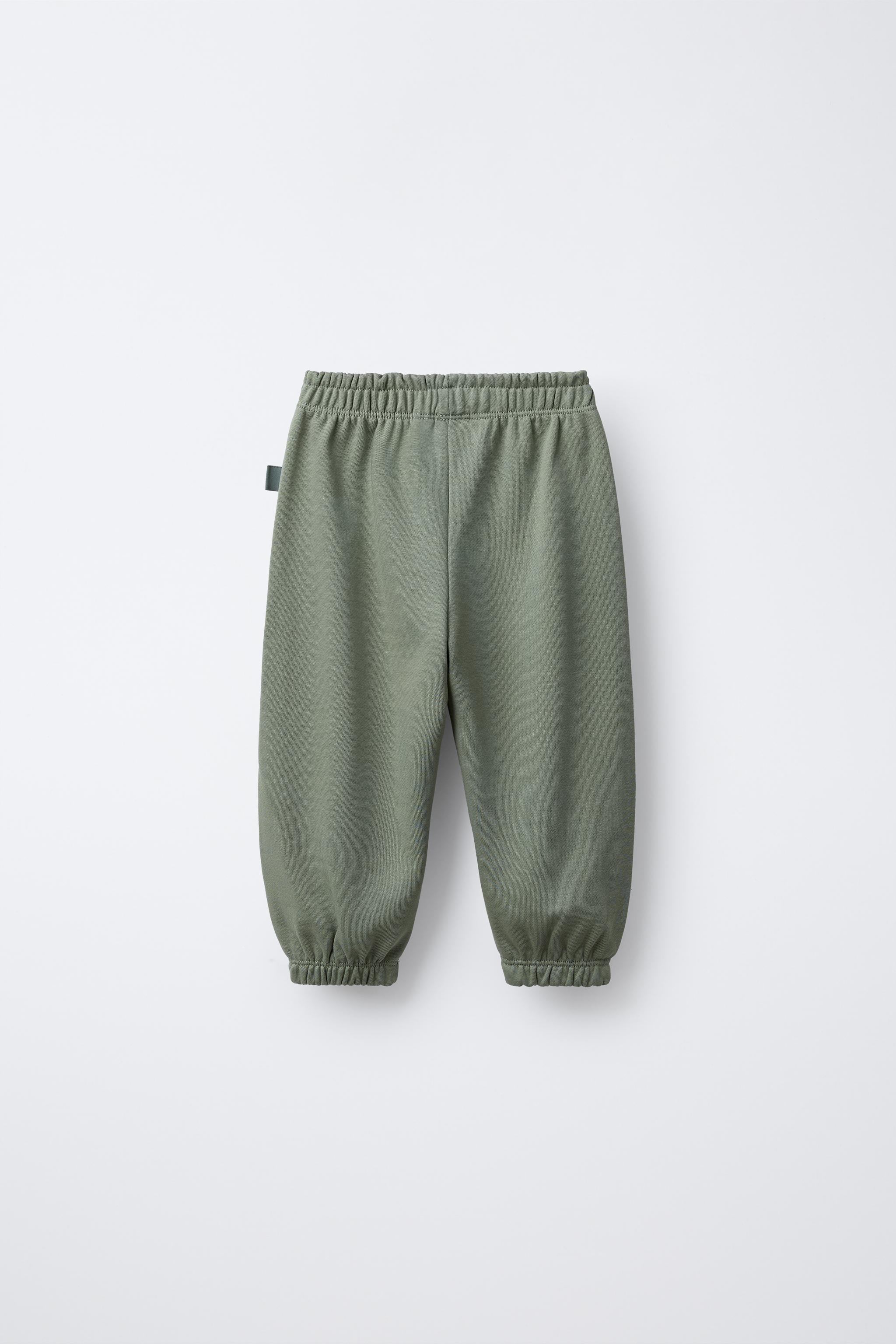TWO-PACK OF PLUSH JOGGER PANTS WITH LABEL