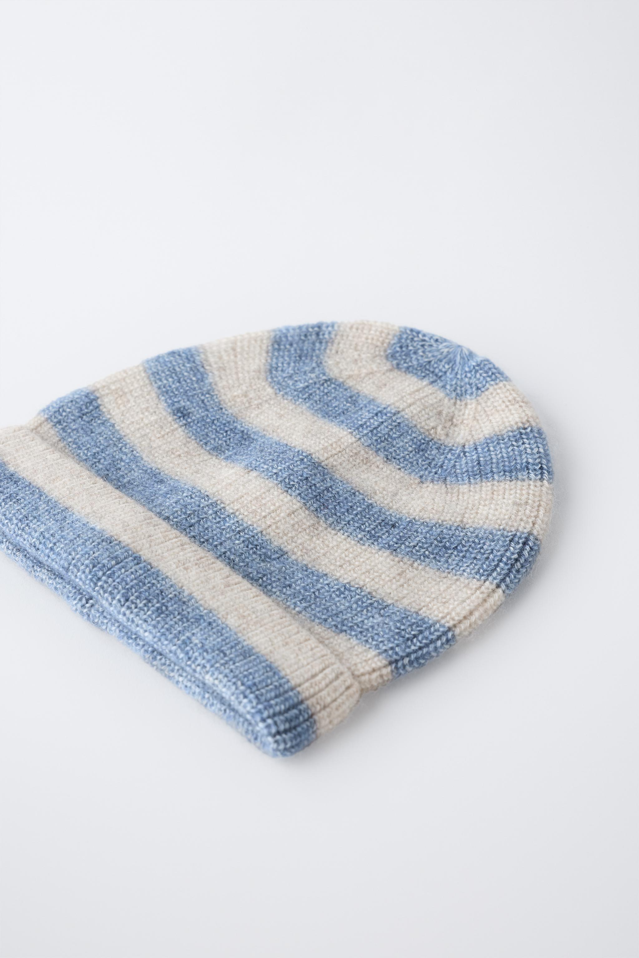 STRIPED WOOL AND CASHMERE HAT
