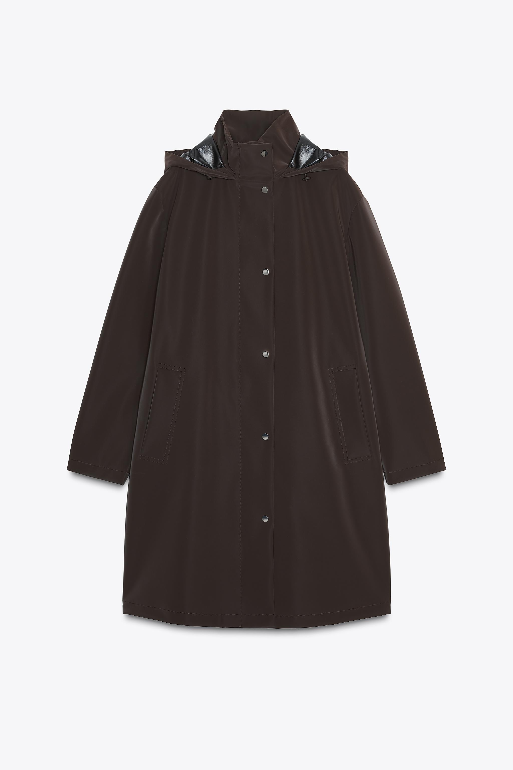 COATED HOODED WINDPROOF JACKET