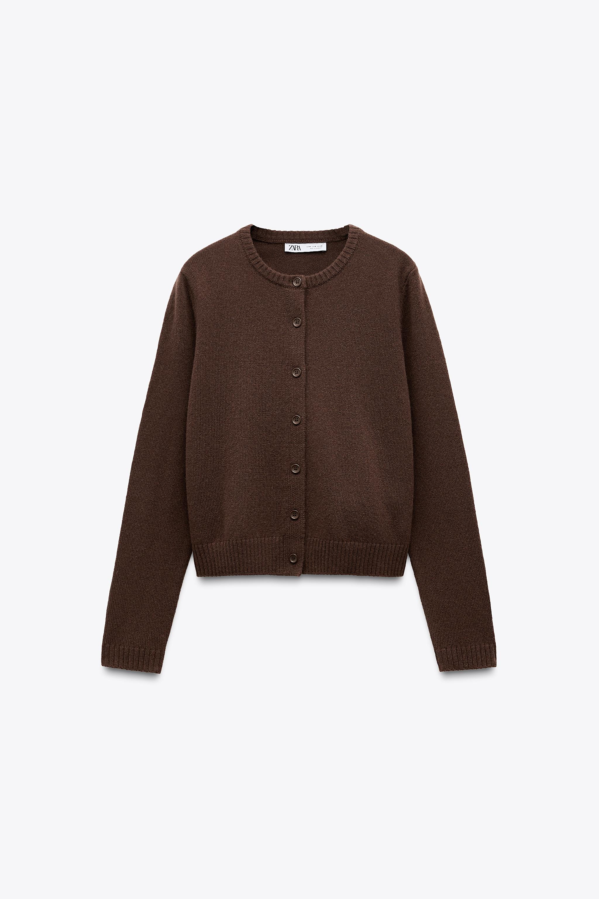 BASIC 100% WOOL CARDIGAN