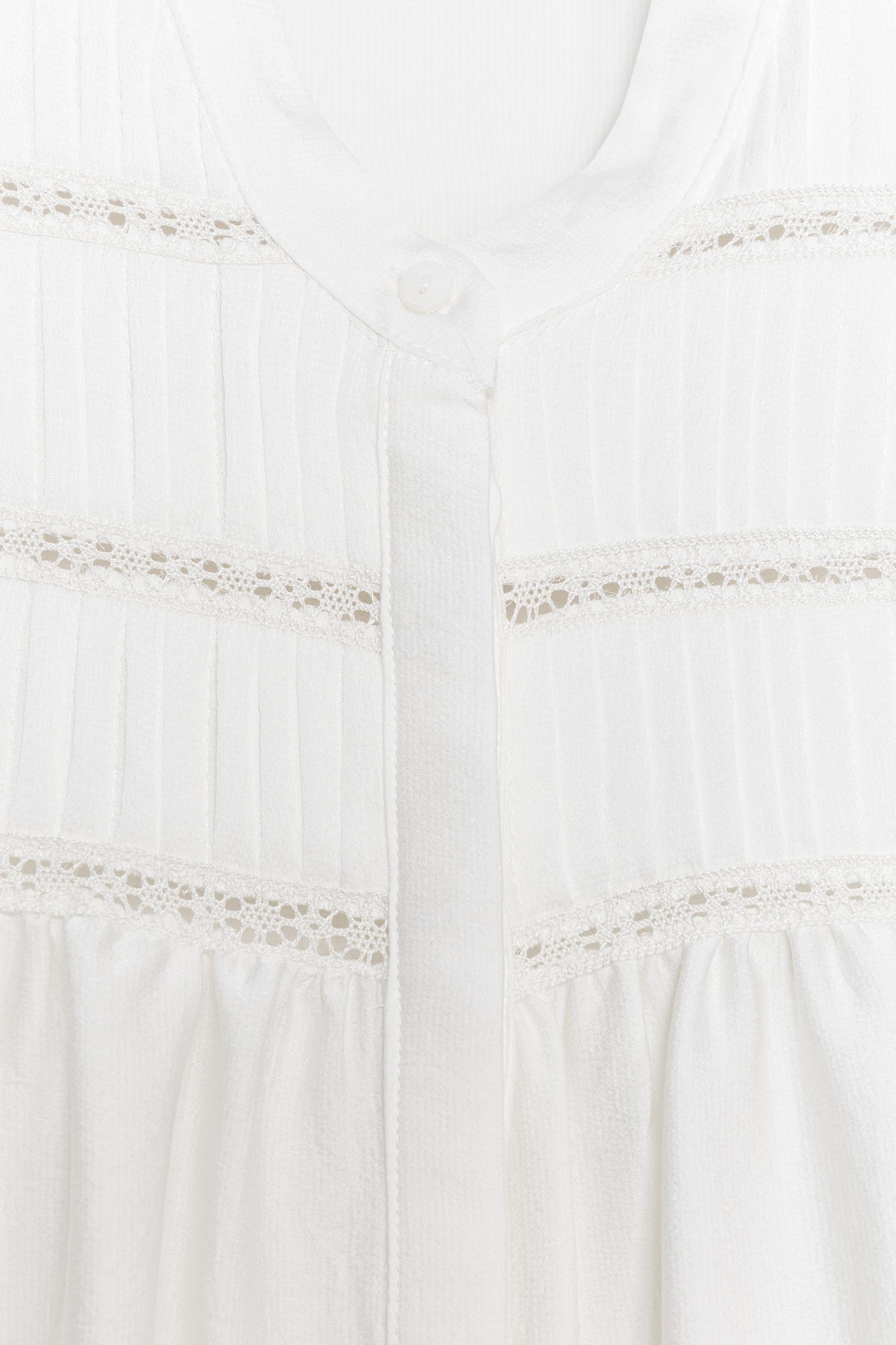 PINTUCK CREPE BLOUSE