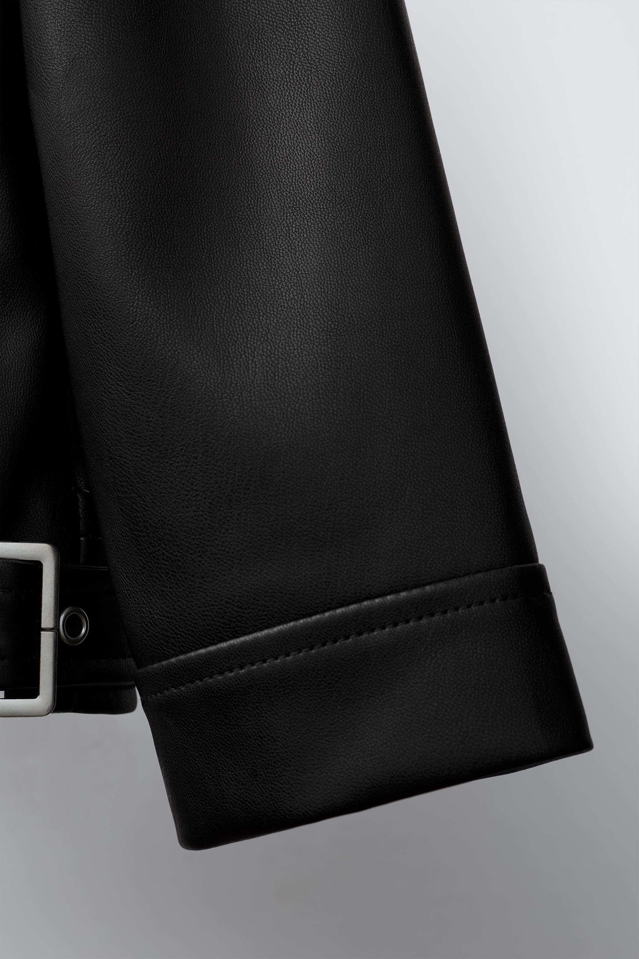 FAUX LEATHER BIKER JACKET