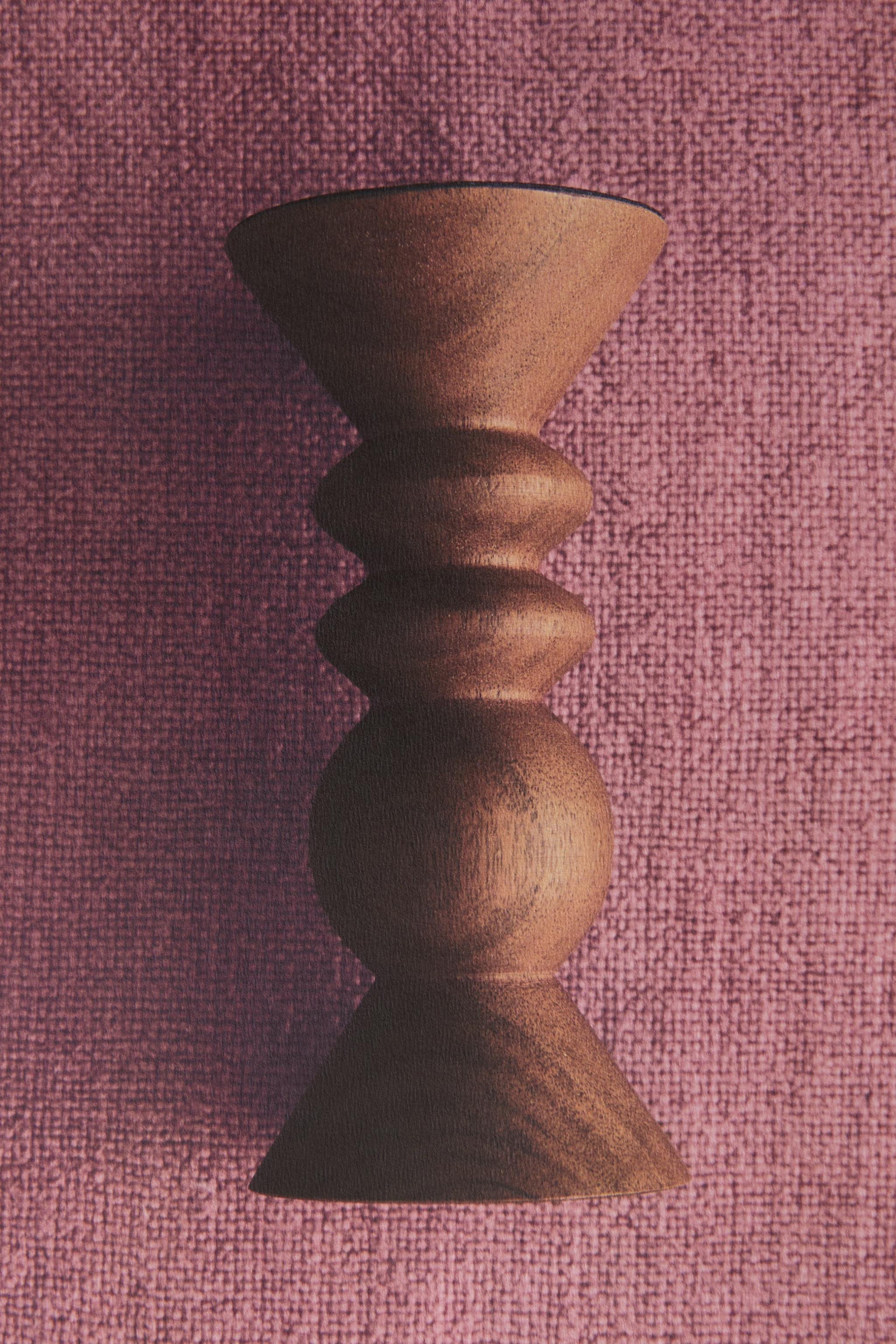 WOODEN CANDLESTICK