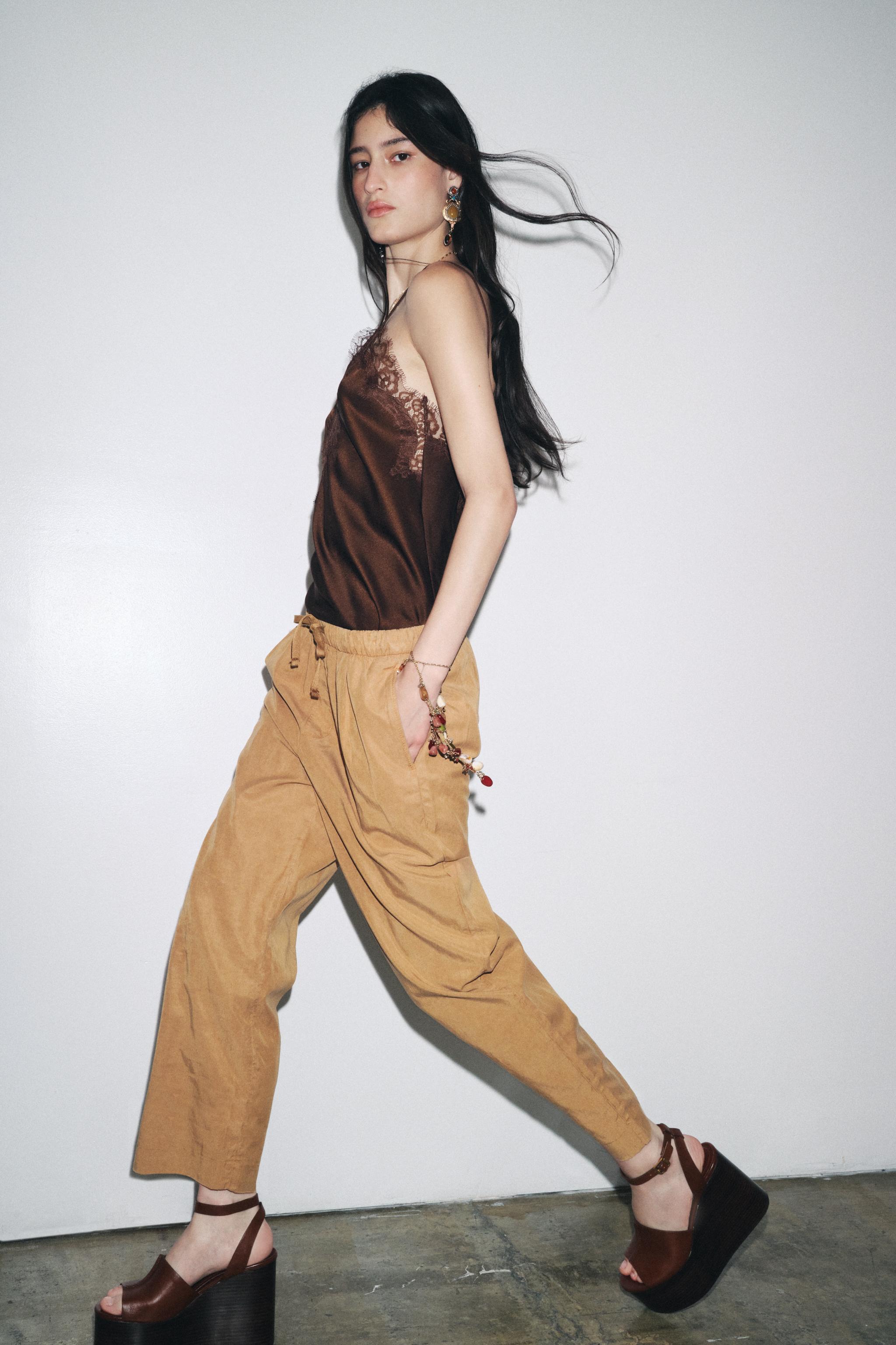 ZW COLLECTION WIDE LEG JOGGER PANTS