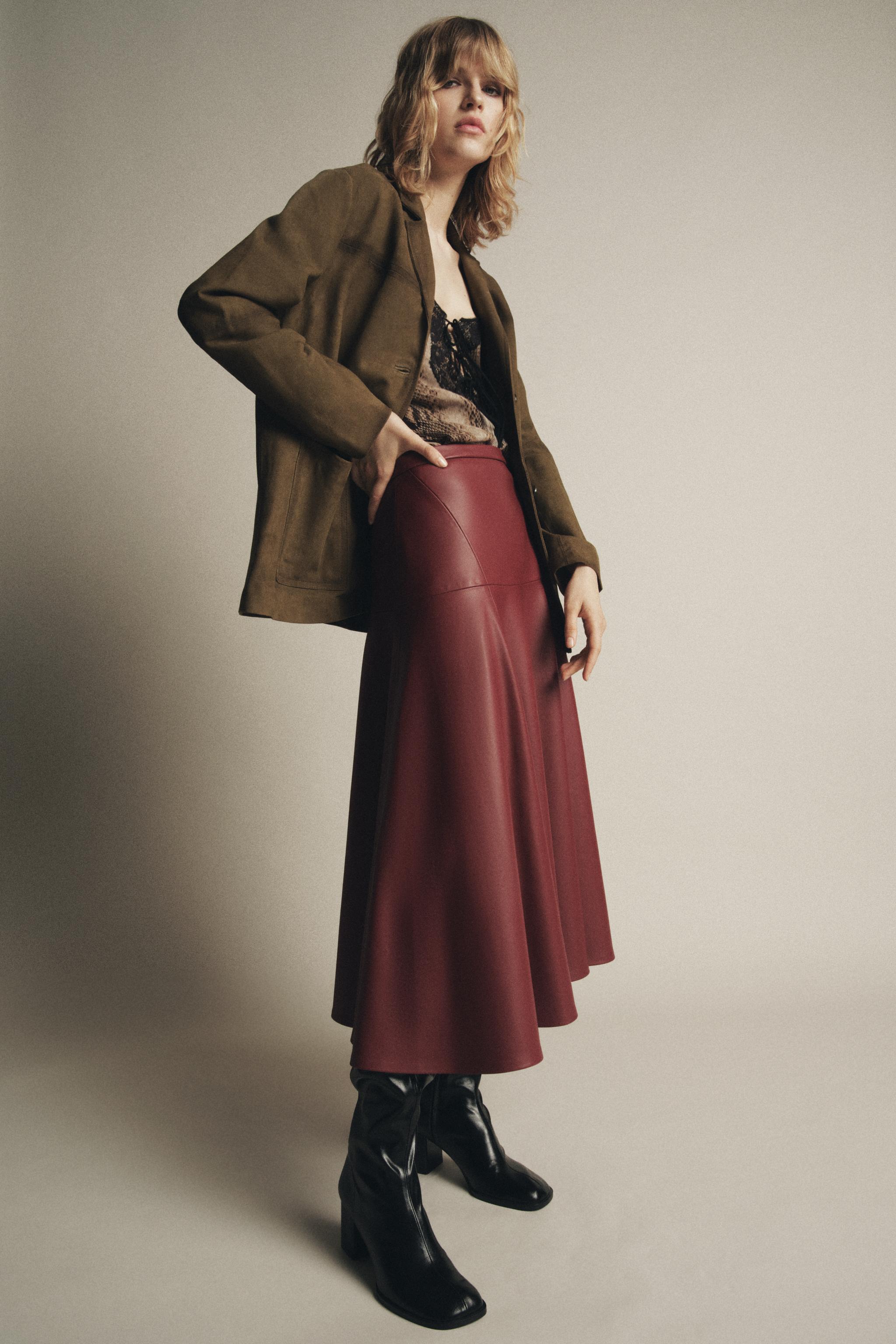 100% SUEDE OVERSIZED BLAZER ZW COLLECTION LIMITED EDITION