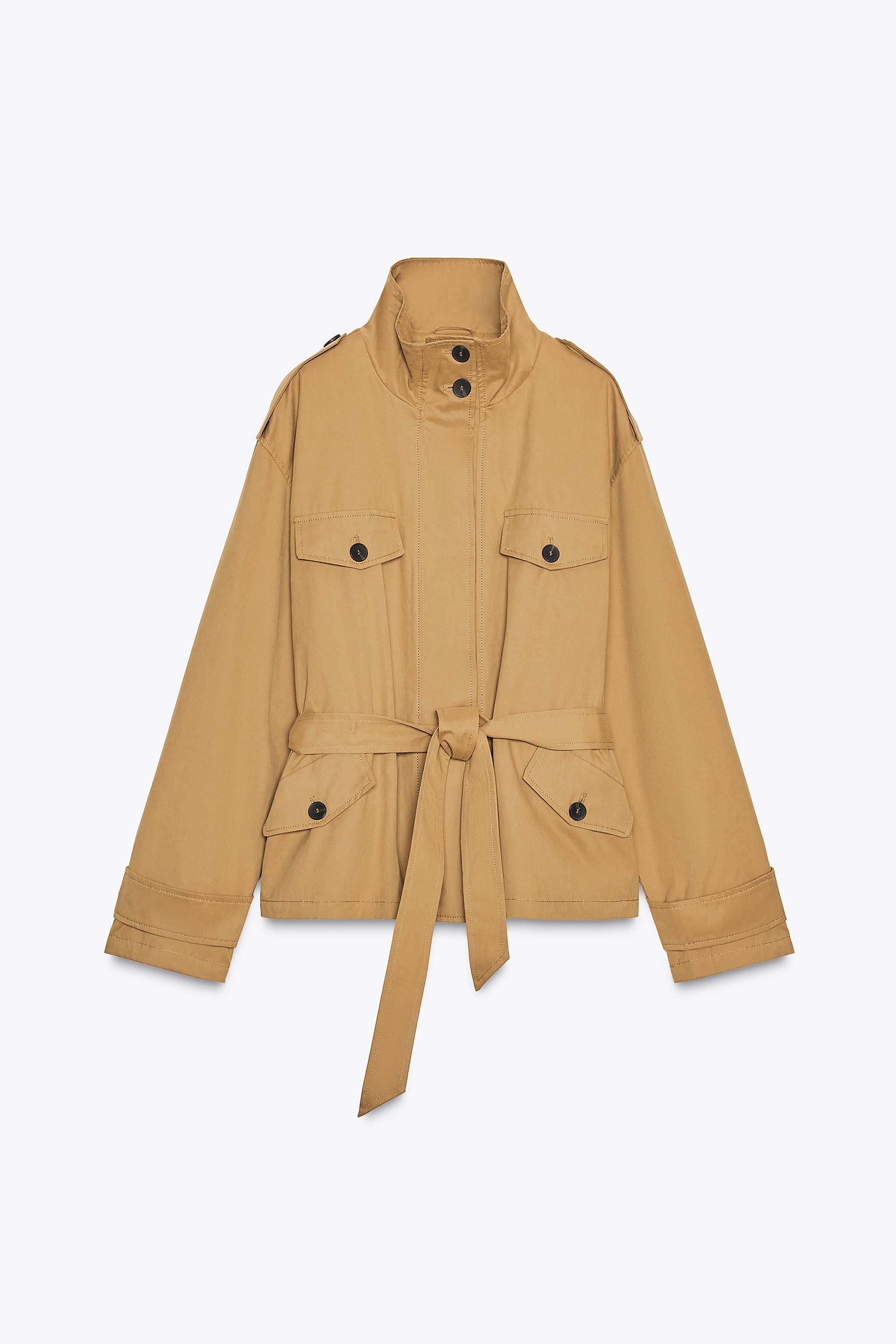 CROPPED TRENCH COAT