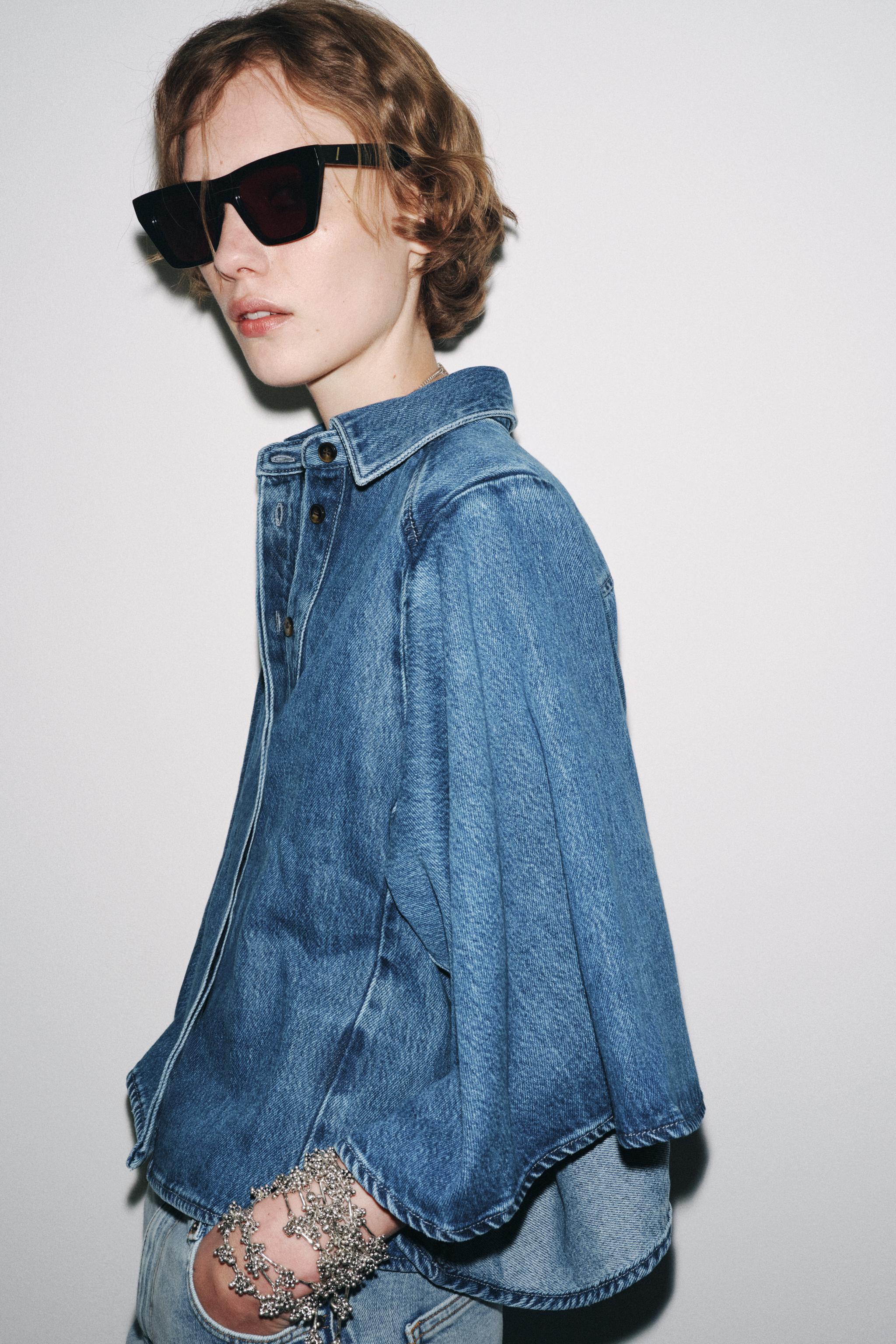 ZW COLLECTION KIMONO DENIM SHIRT
