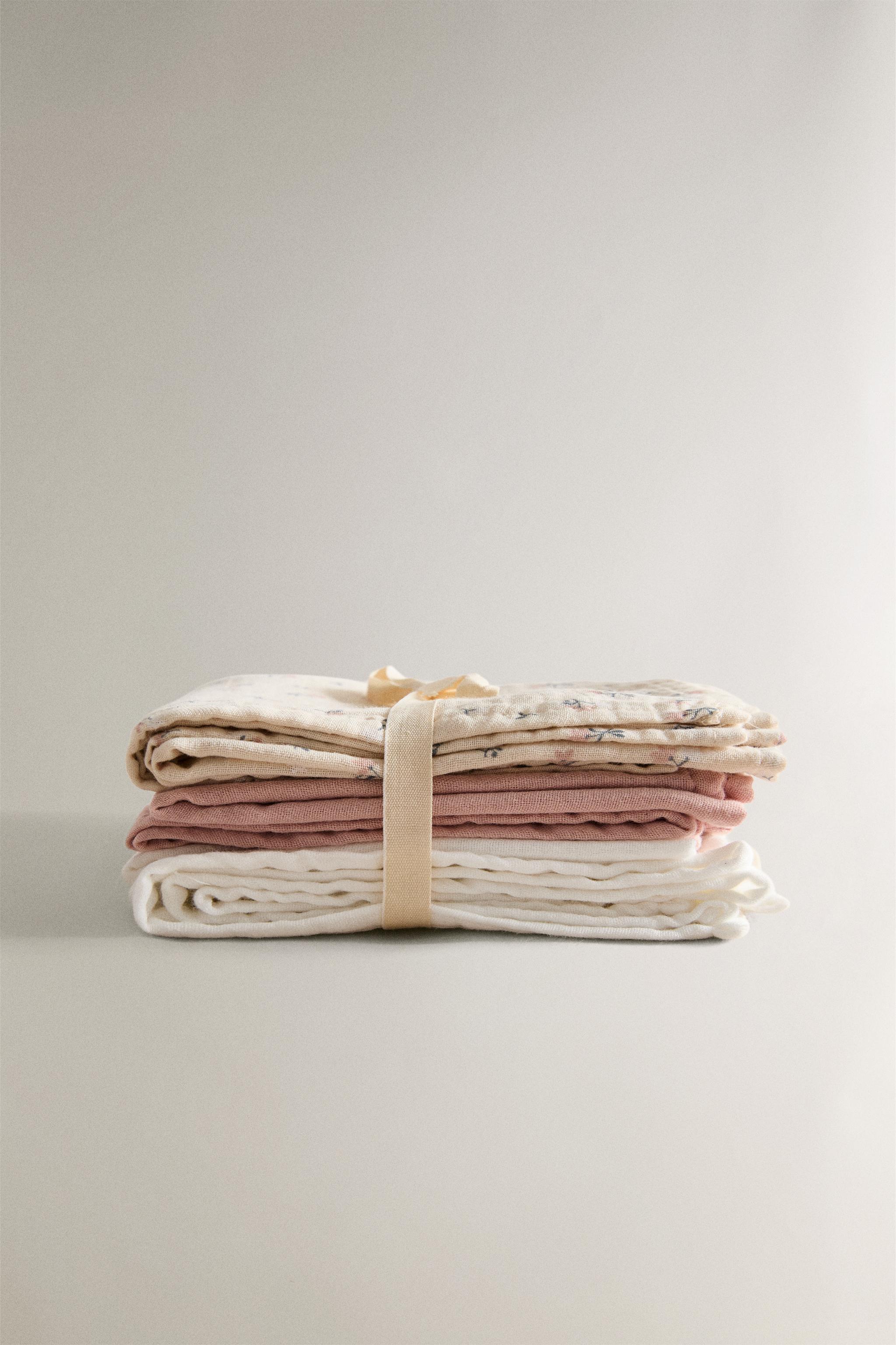 CHILDREN'S TULIP MUSLIN CLOTHS (SET OF 3)