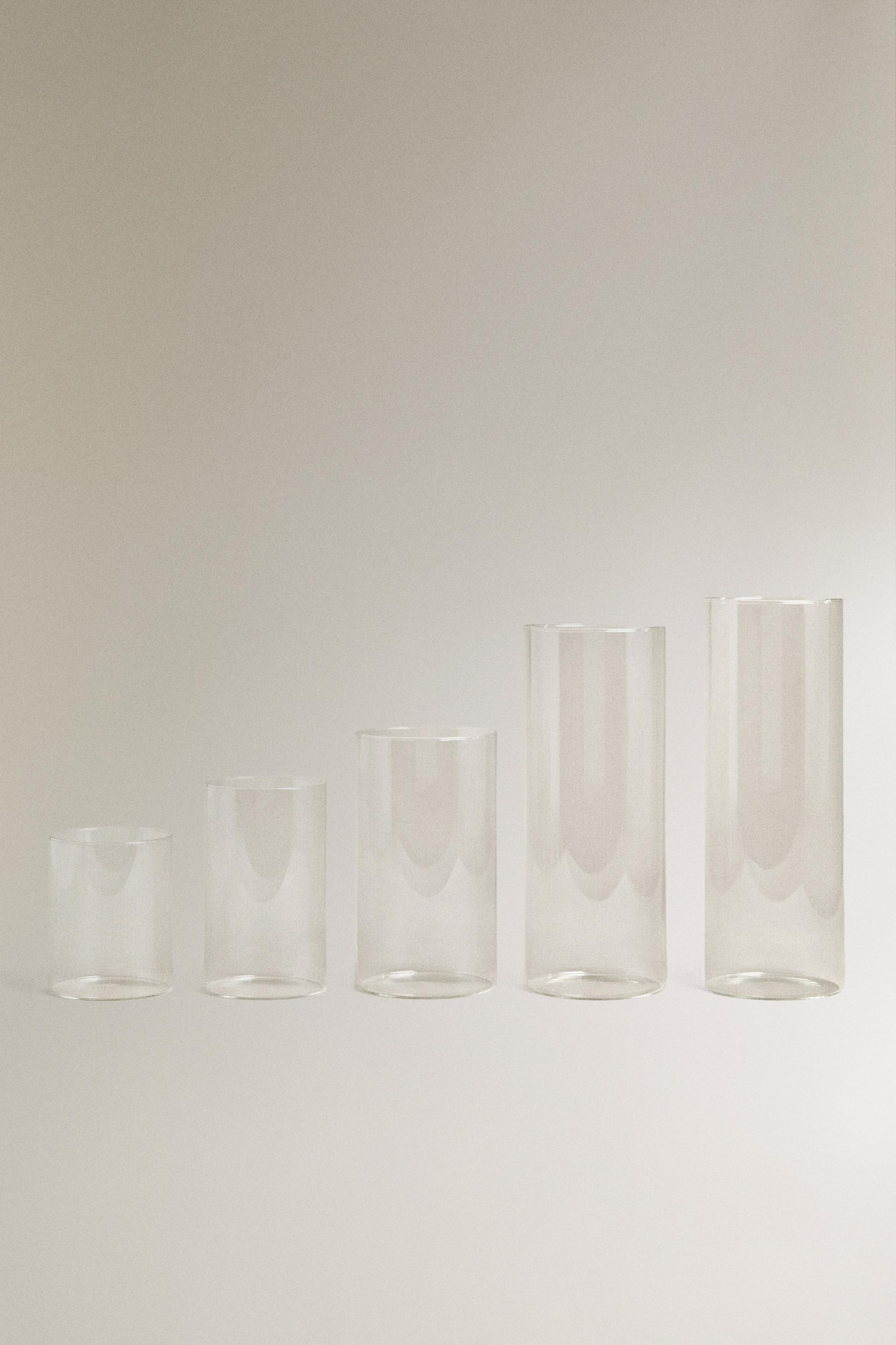 BOROSILICATE GLASS LANTERN VASE