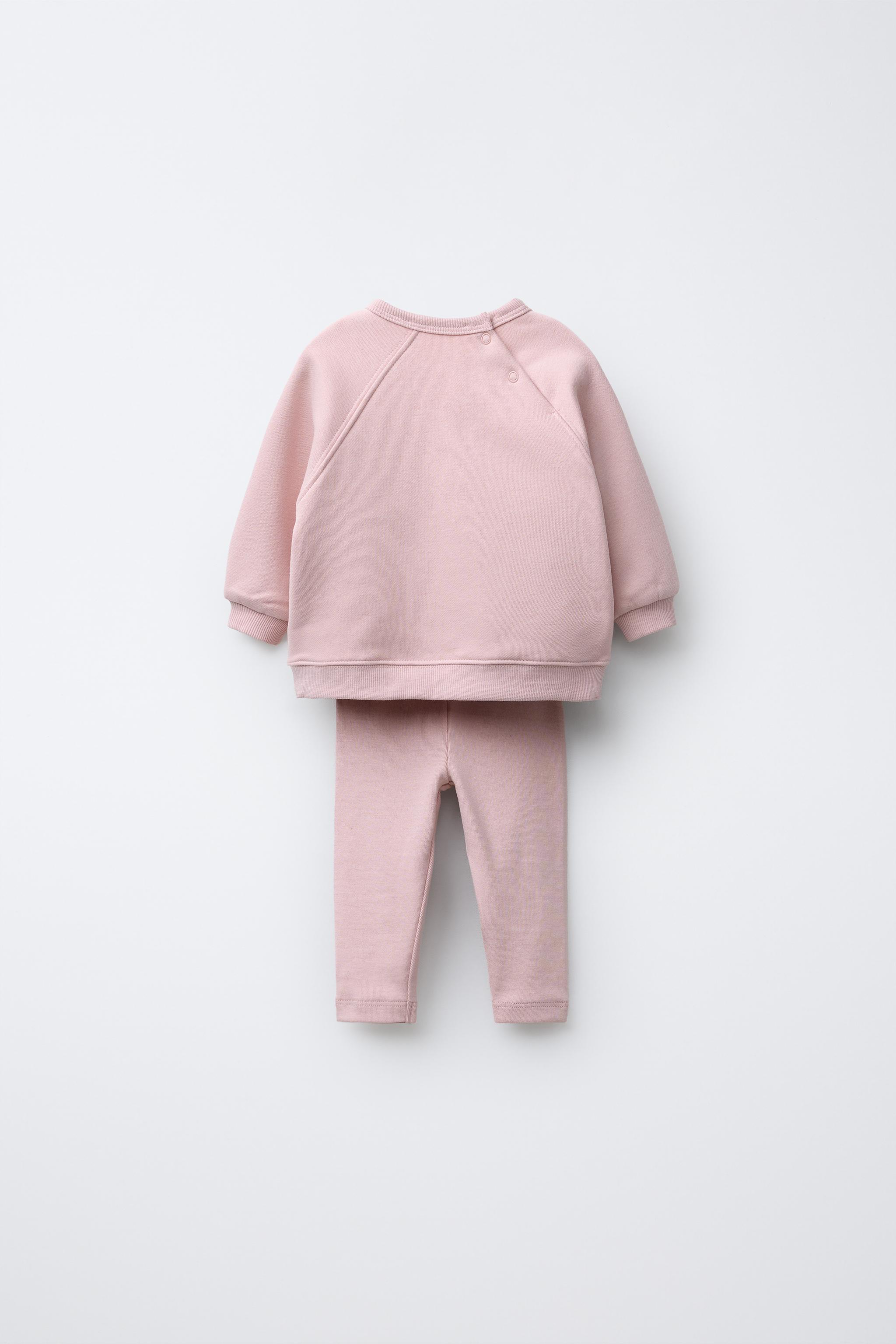 PLAIN SWEATSHIRT AND LEGGING SET