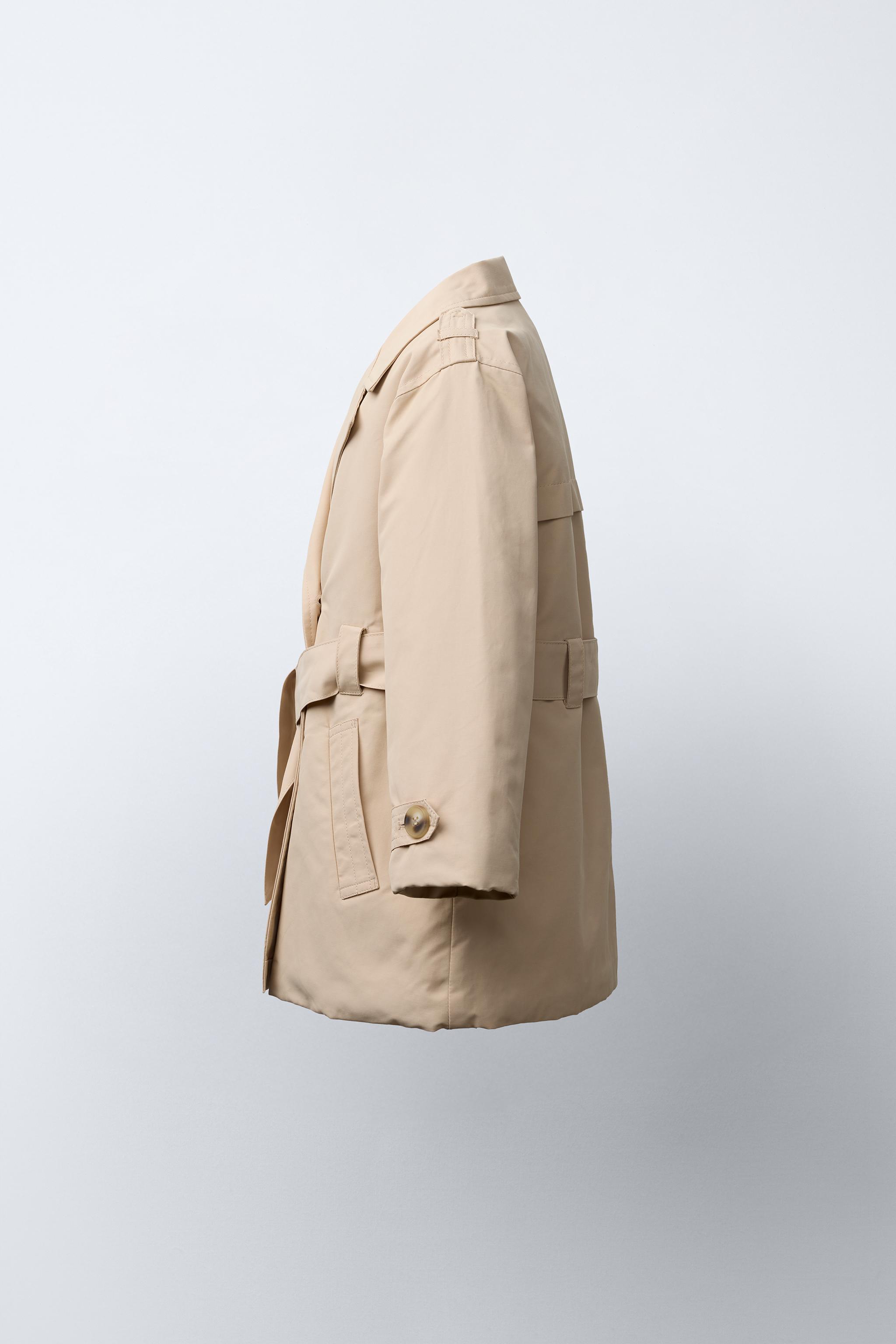 BELTED QUILTED TRENCH COAT