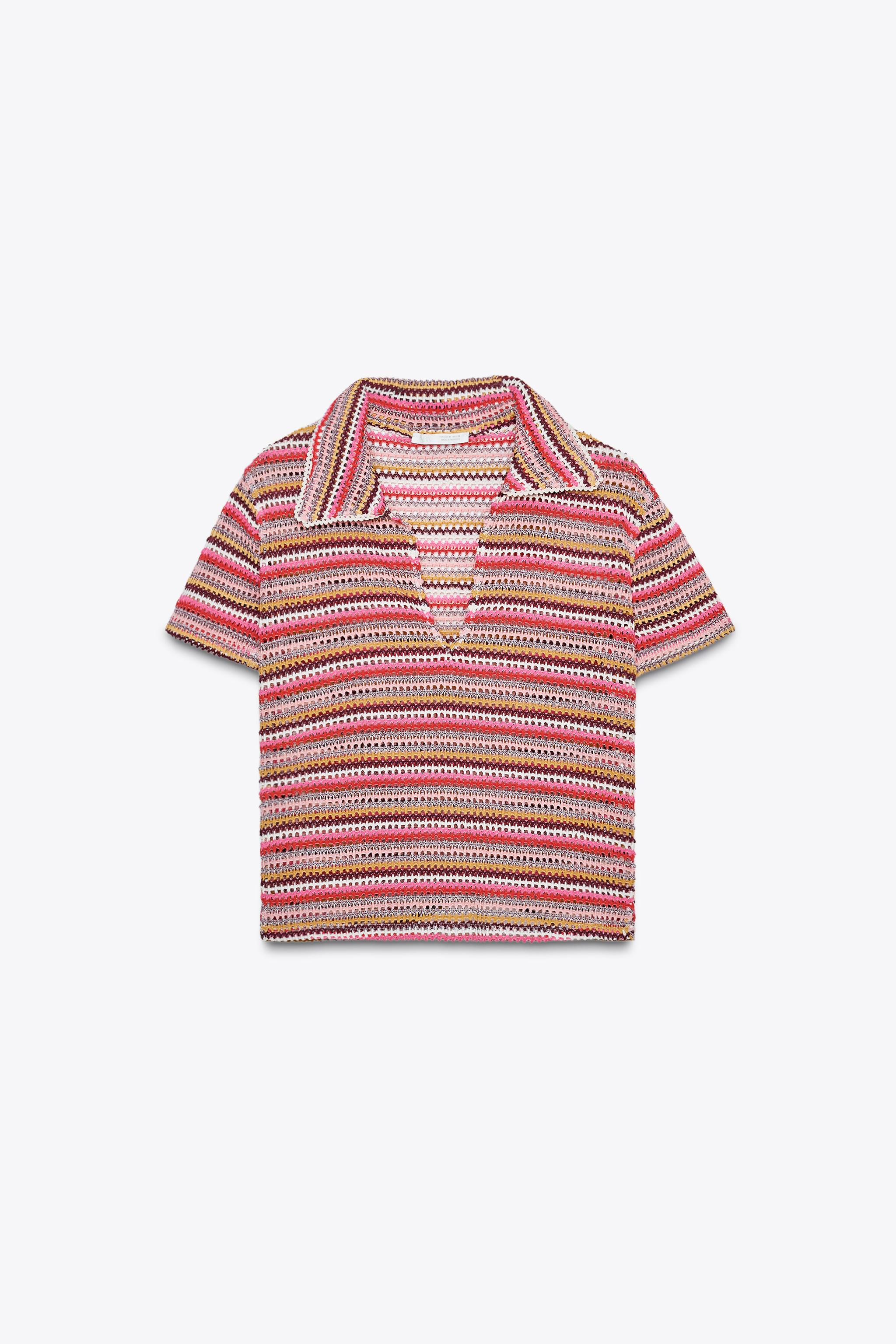 CROCHET POLO SHIRT