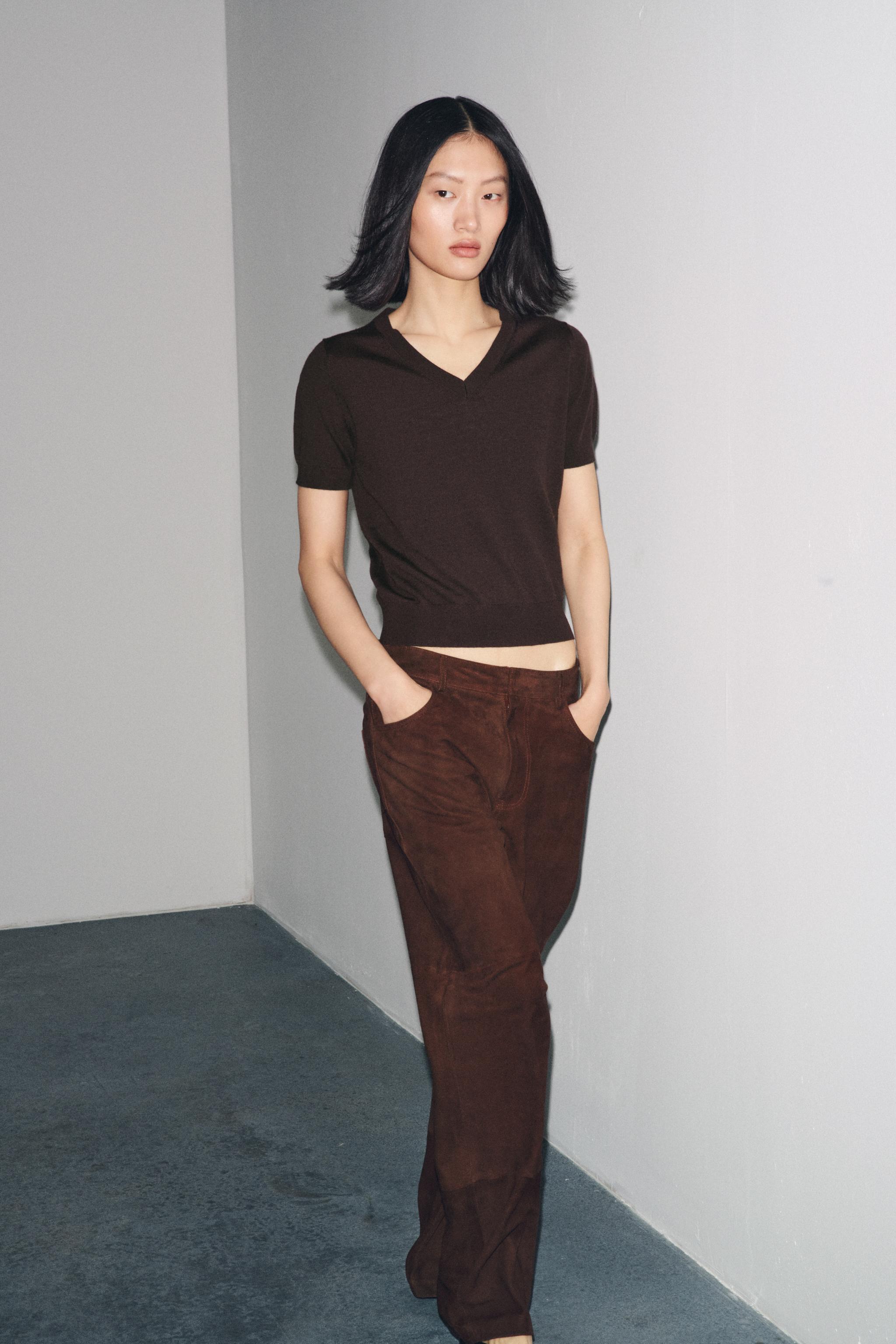 SHORT SLEEVE 100% WOOL SWEATER