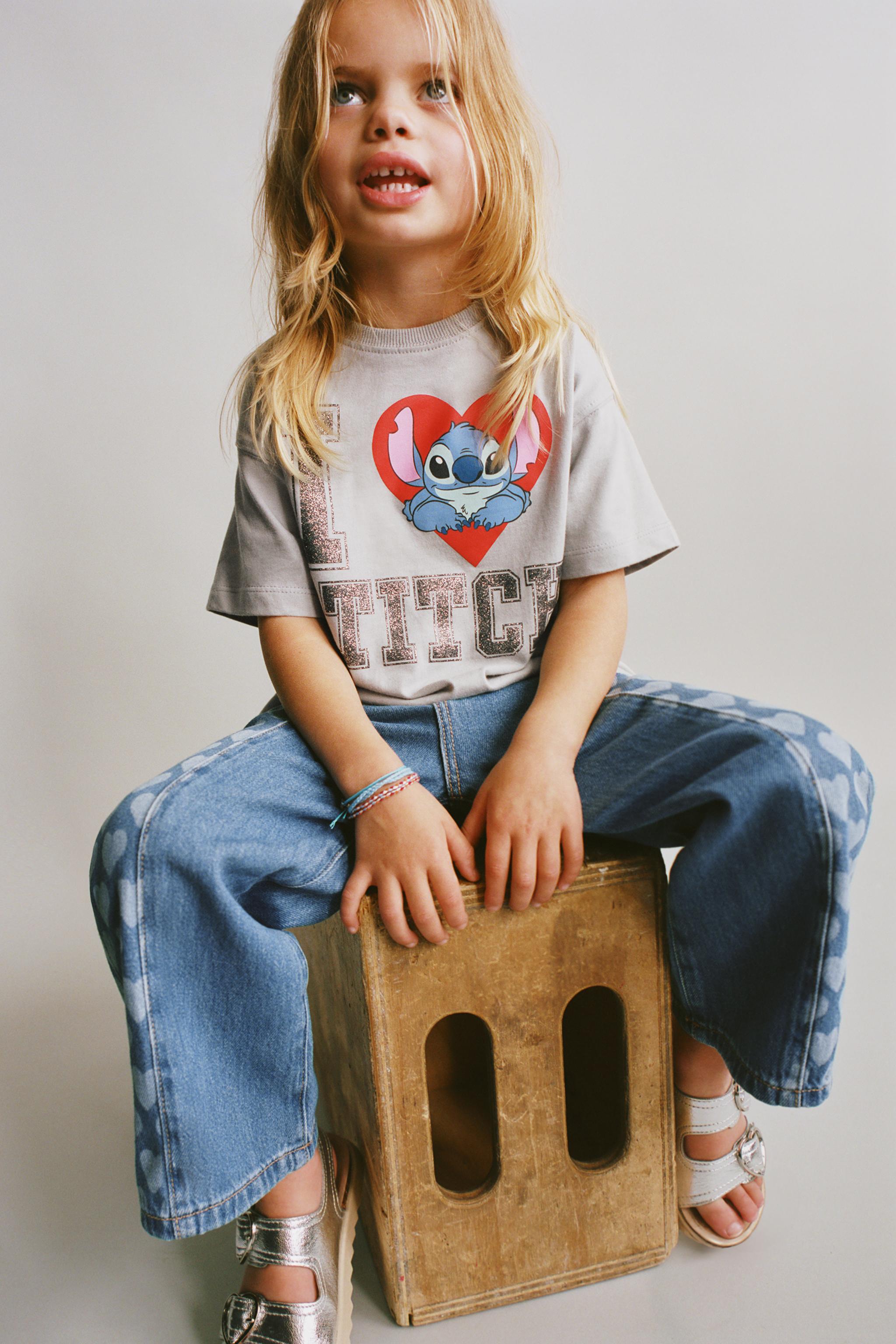 LILO & STITCH © DISNEY GLITTER PRINT T-SHIRT