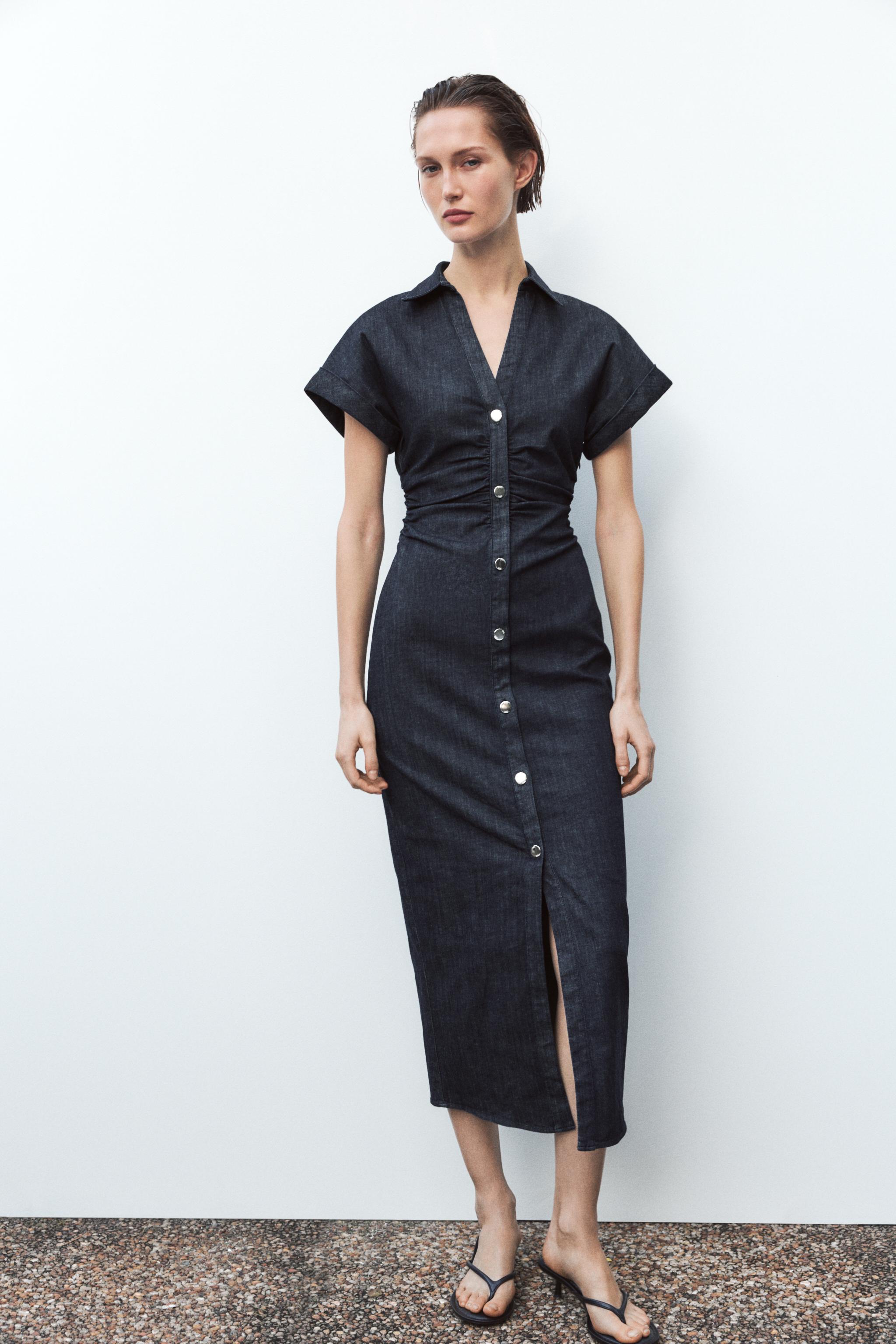 Z1975 DENIM MIDI DRESS