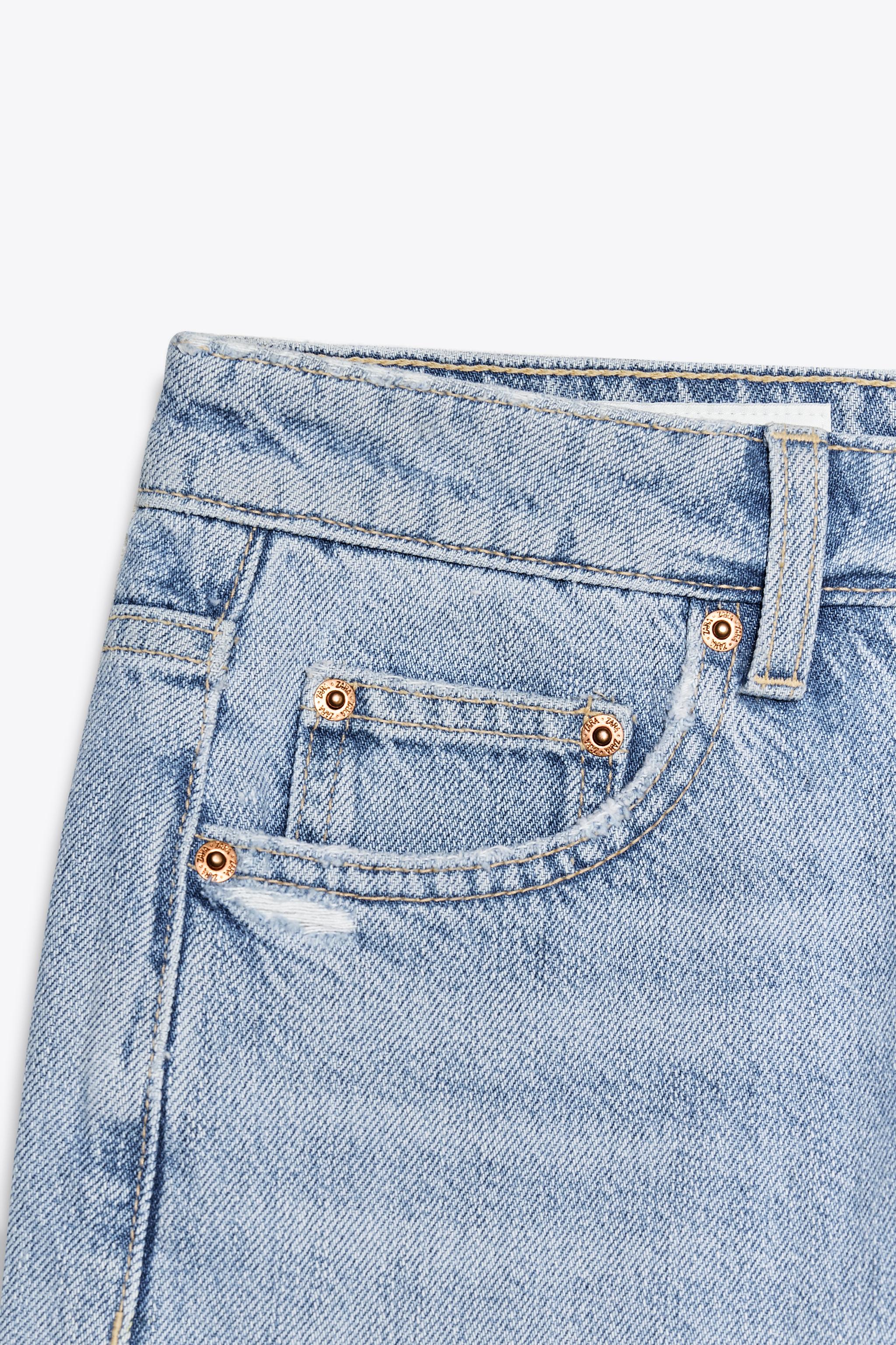 TRF MID-RISE DENIM SHORTS