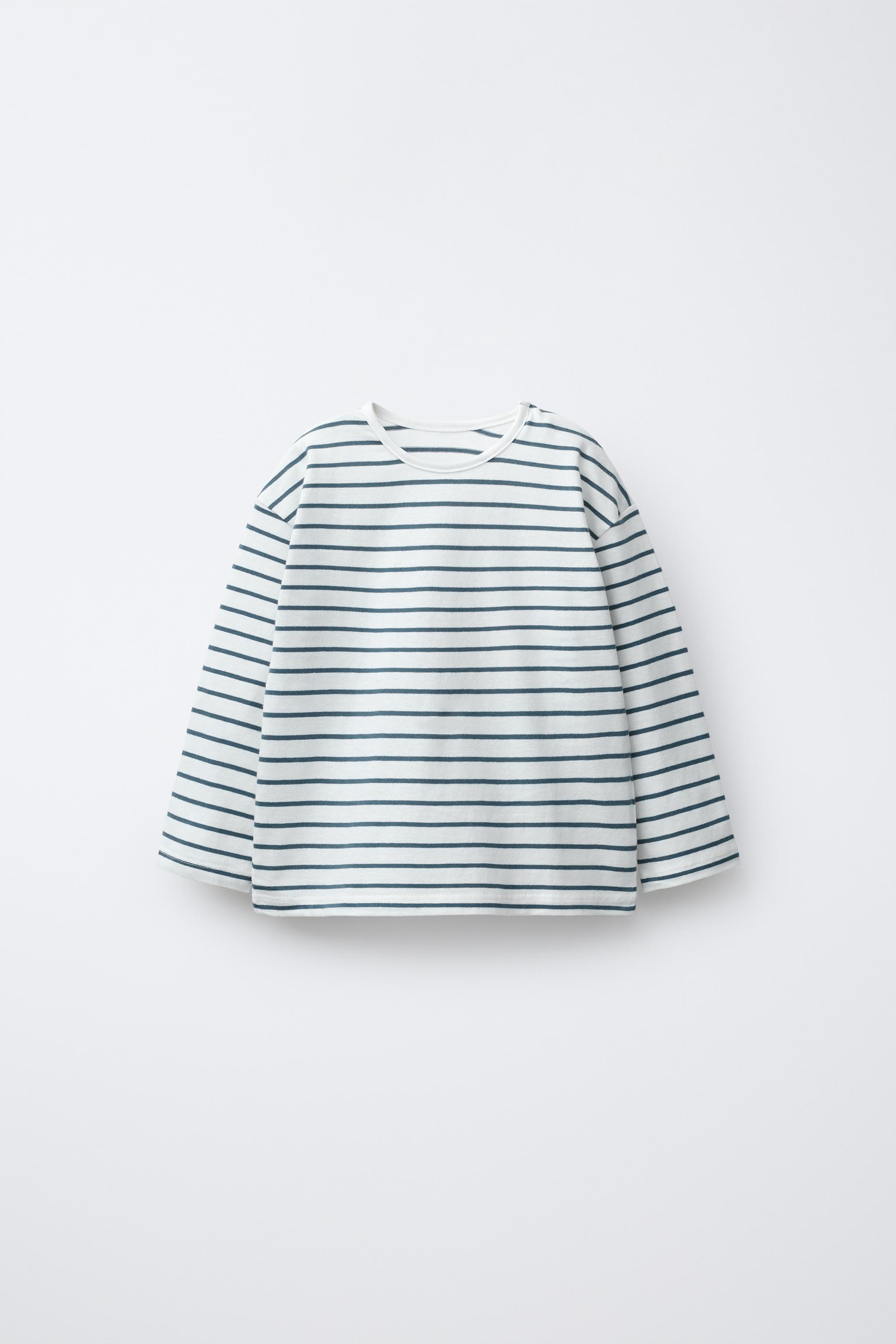 THREE-PACK OF SOLID AND STRIPED T-SHIRTS