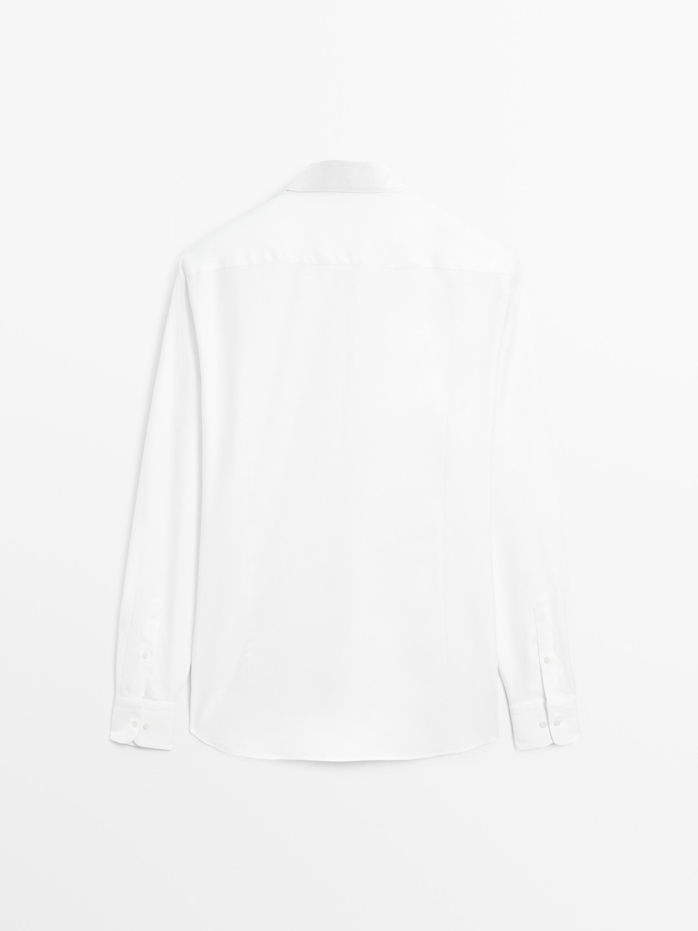 Slim fit 100% cotton Oxford shirt