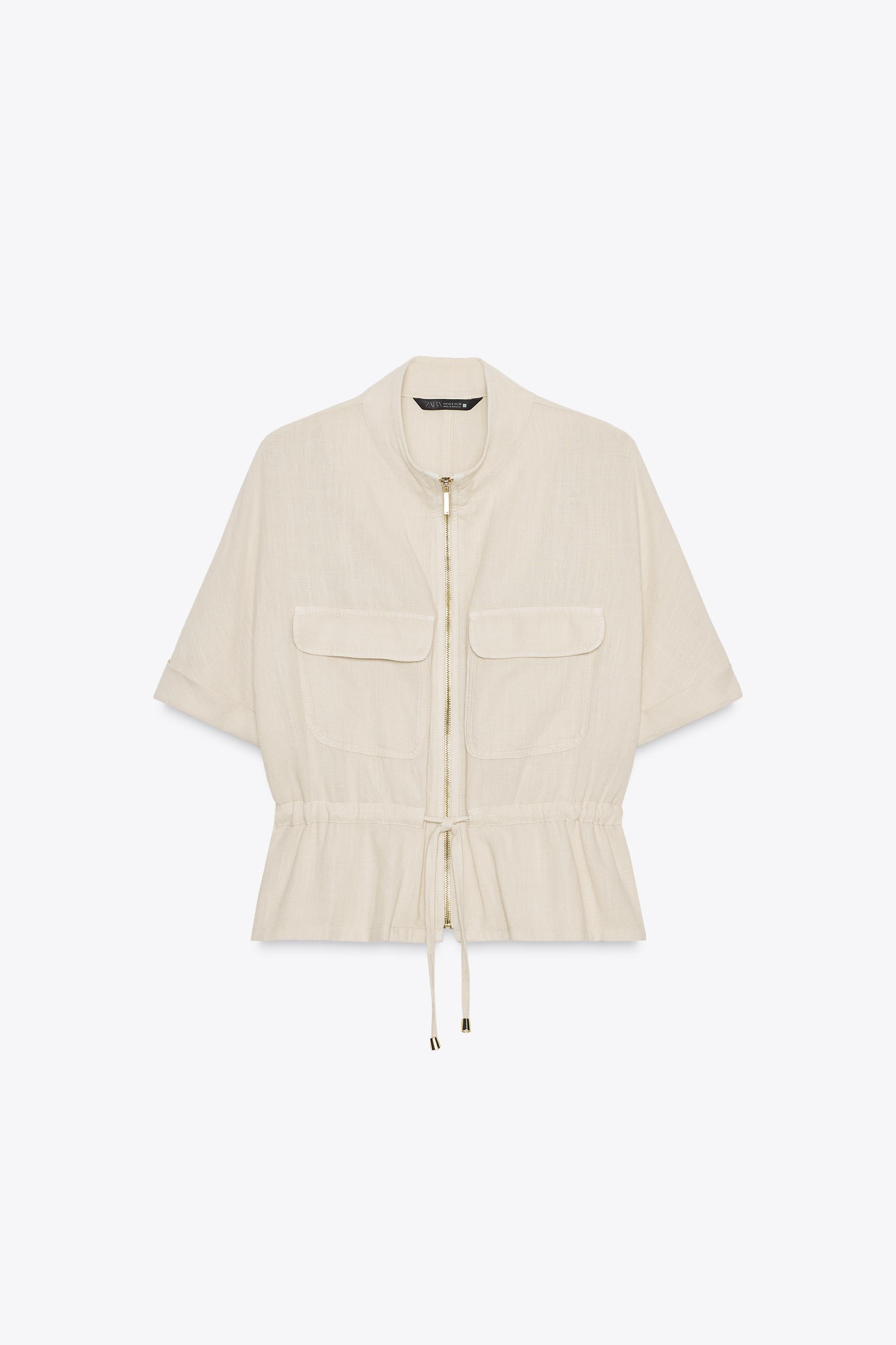 LINEN SAFARI SHIRT