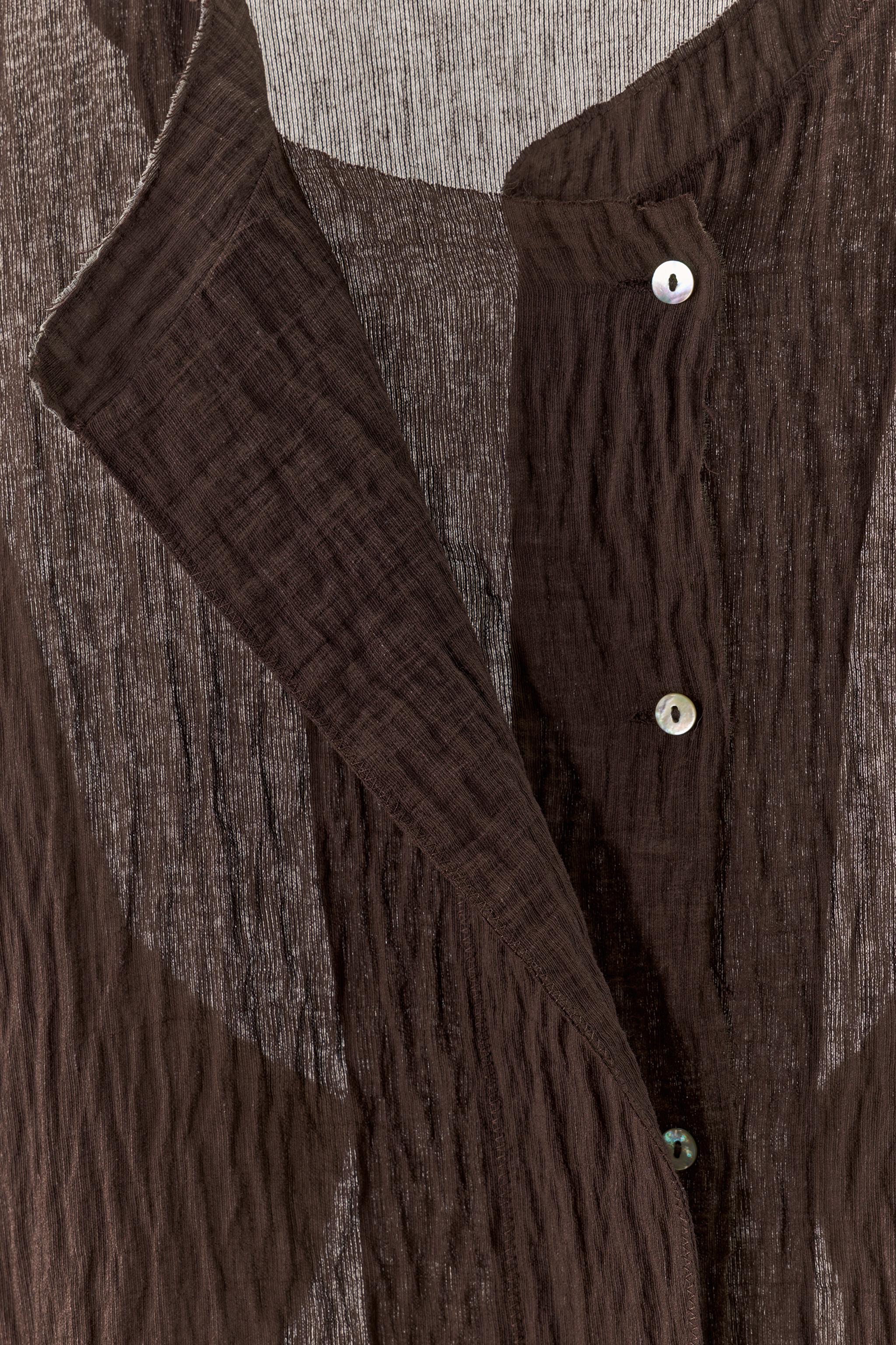 TEXTURED SHIRT WITH VISCOSE