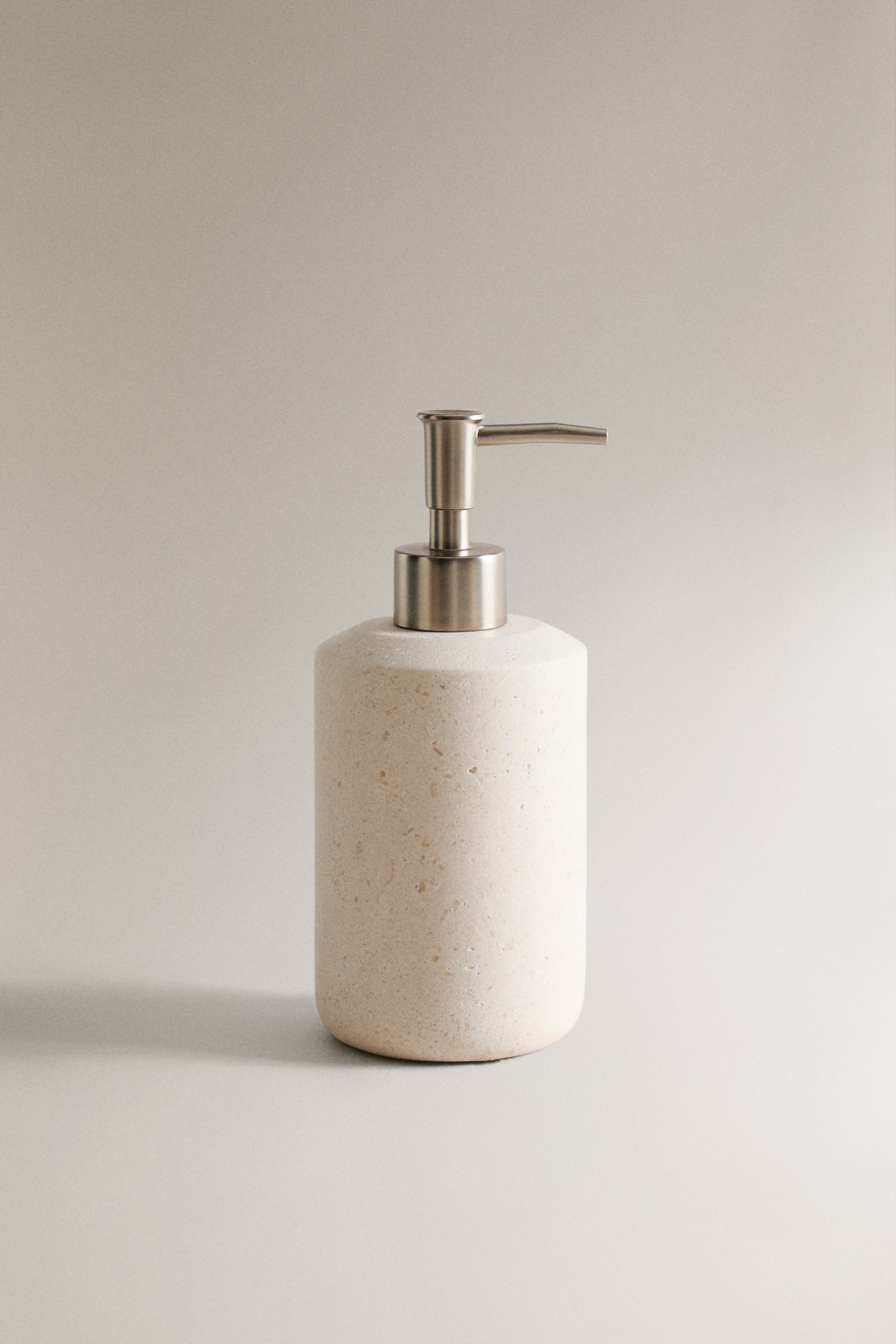 WHITE MARBLE SOAP DISPENSER