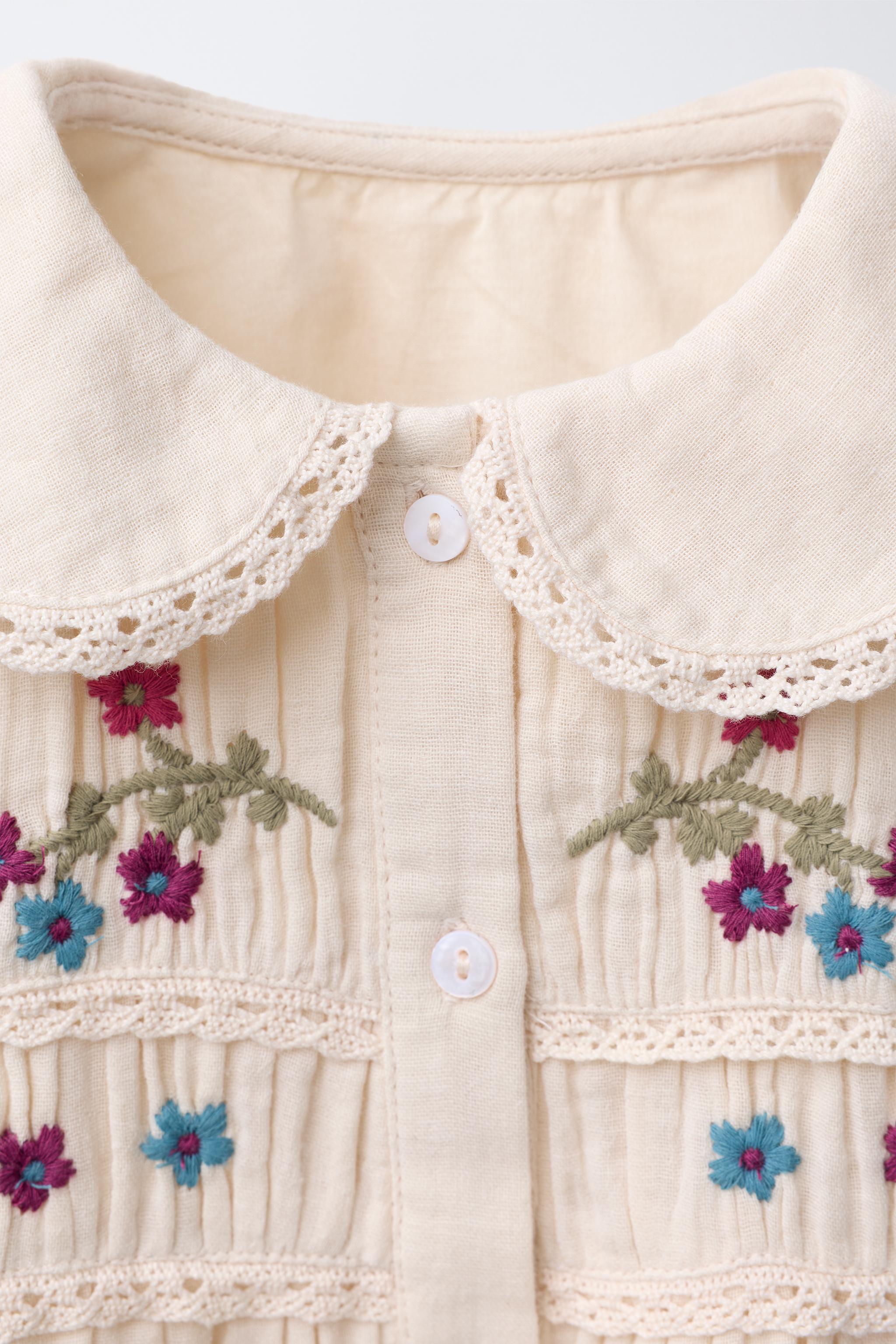 EMBROIDERED FLORAL DRESS
