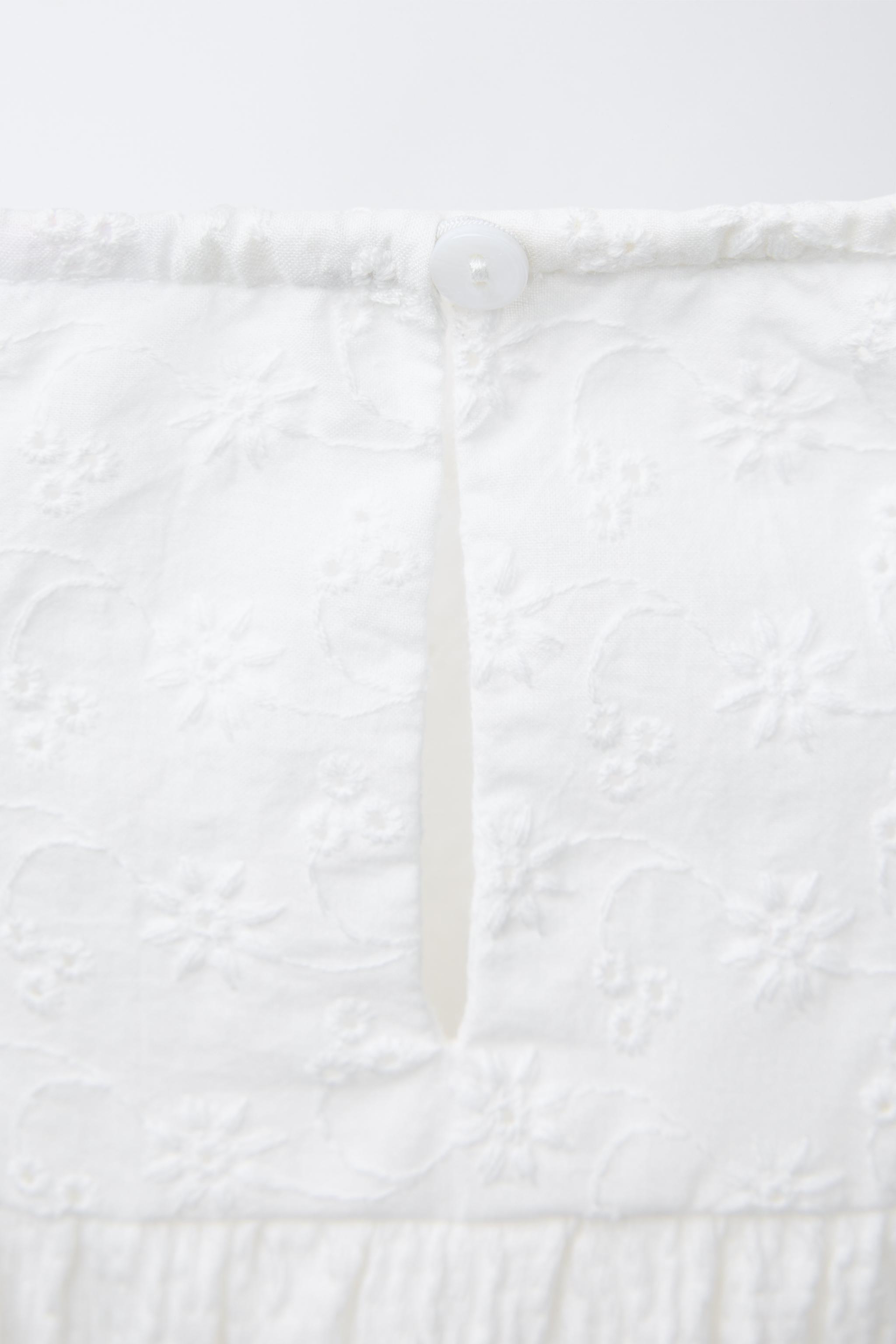 SWISS EMBROIDERED TEXTURED ROMPER