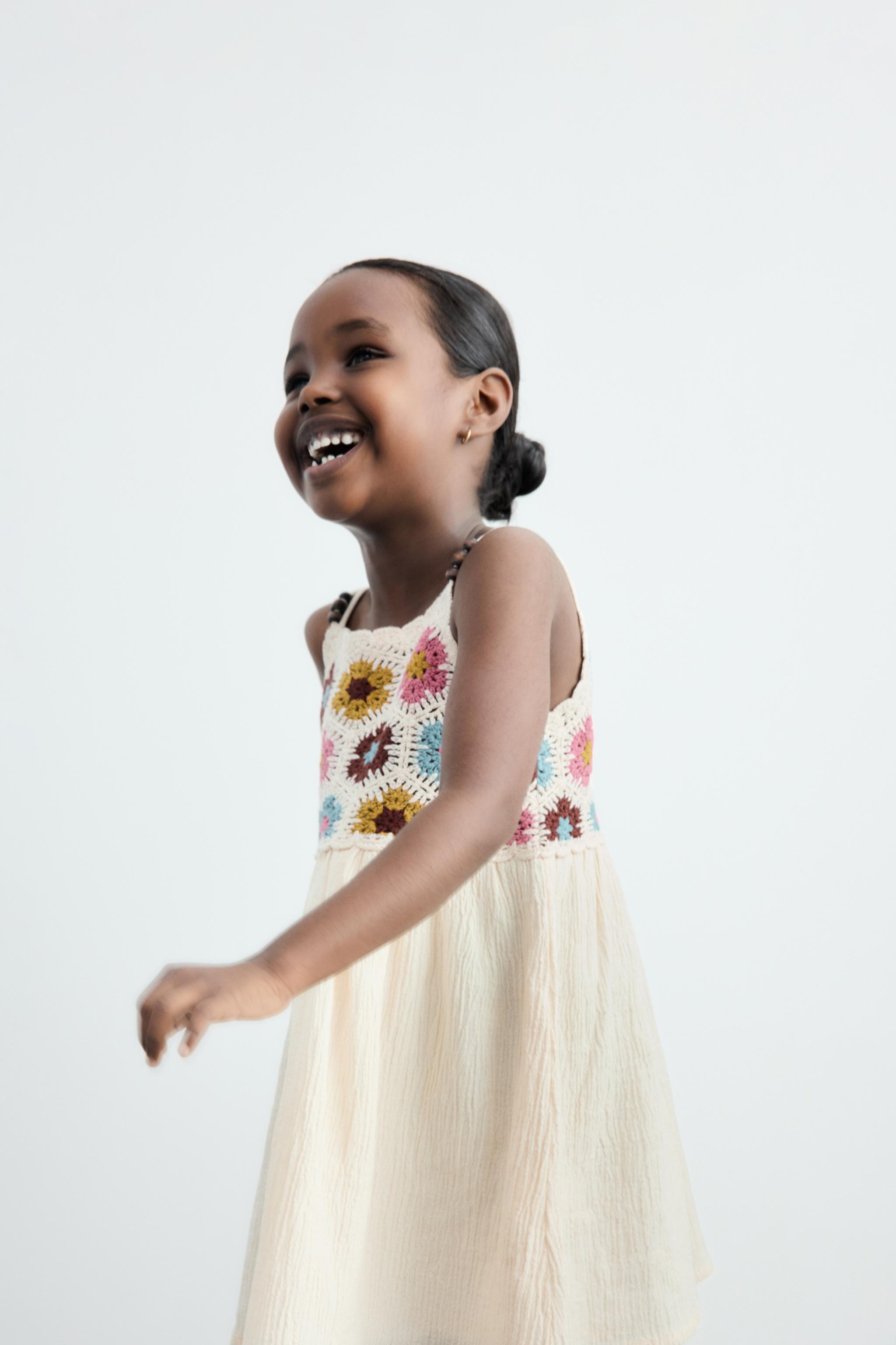 CROCHET KNIT AND BEADED DRESS