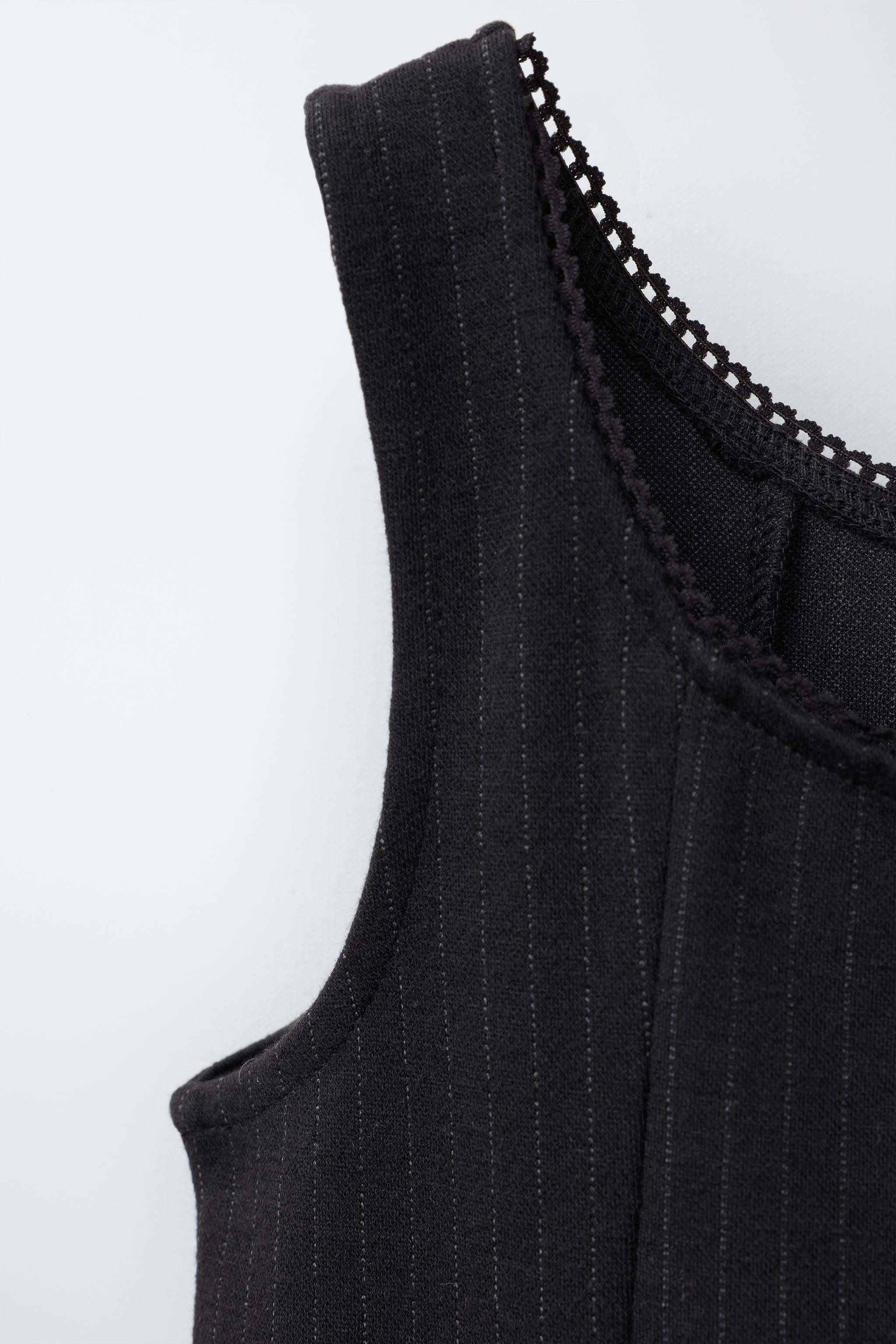 PINSTRIPE PINAFORE DRESS