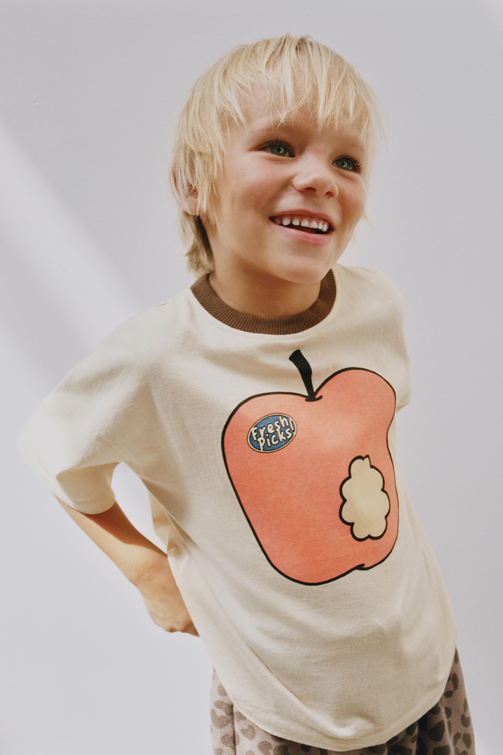APPLE PRINT T-SHIRT