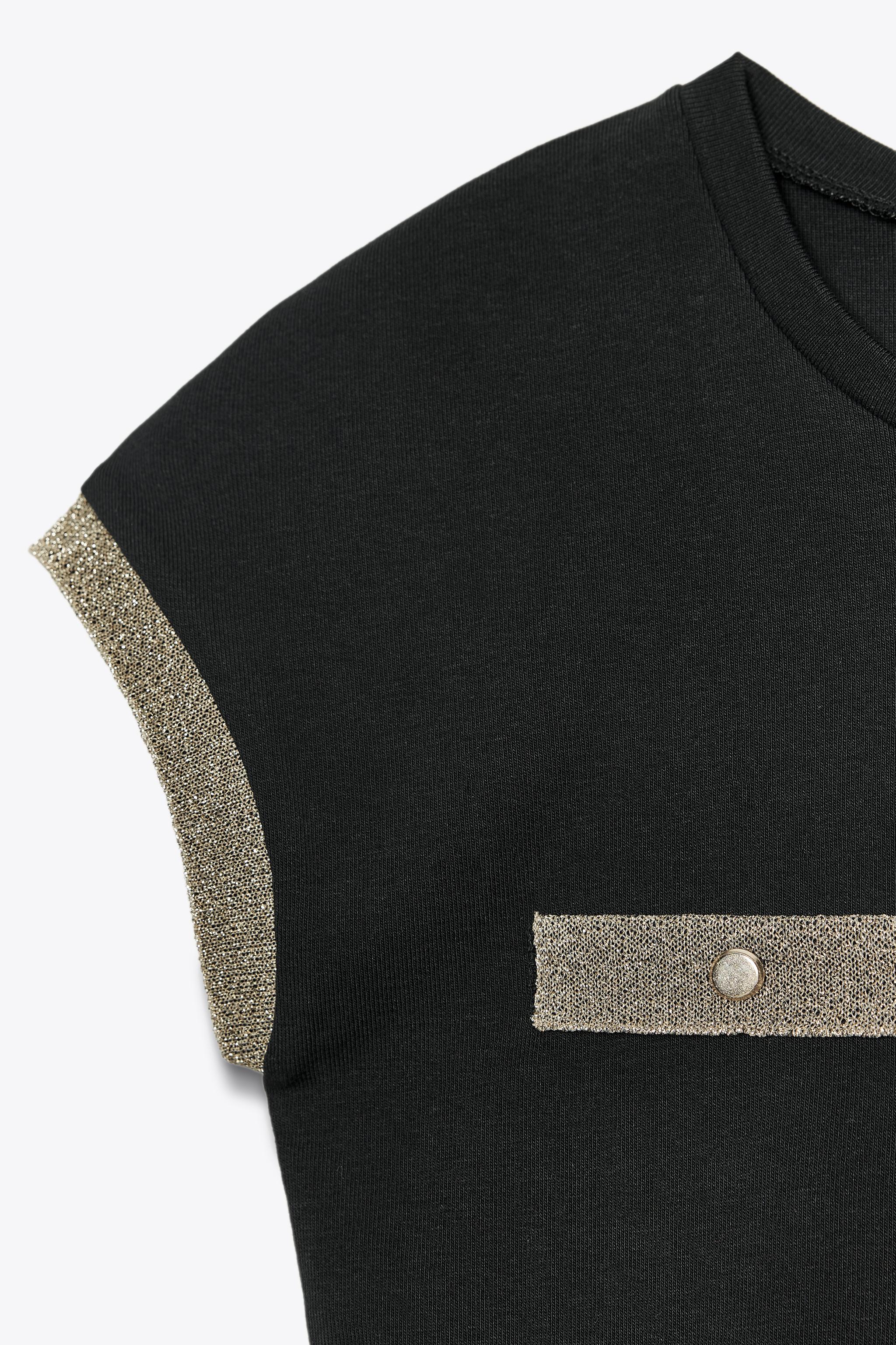 METALLIC THREAD T-SHIRT