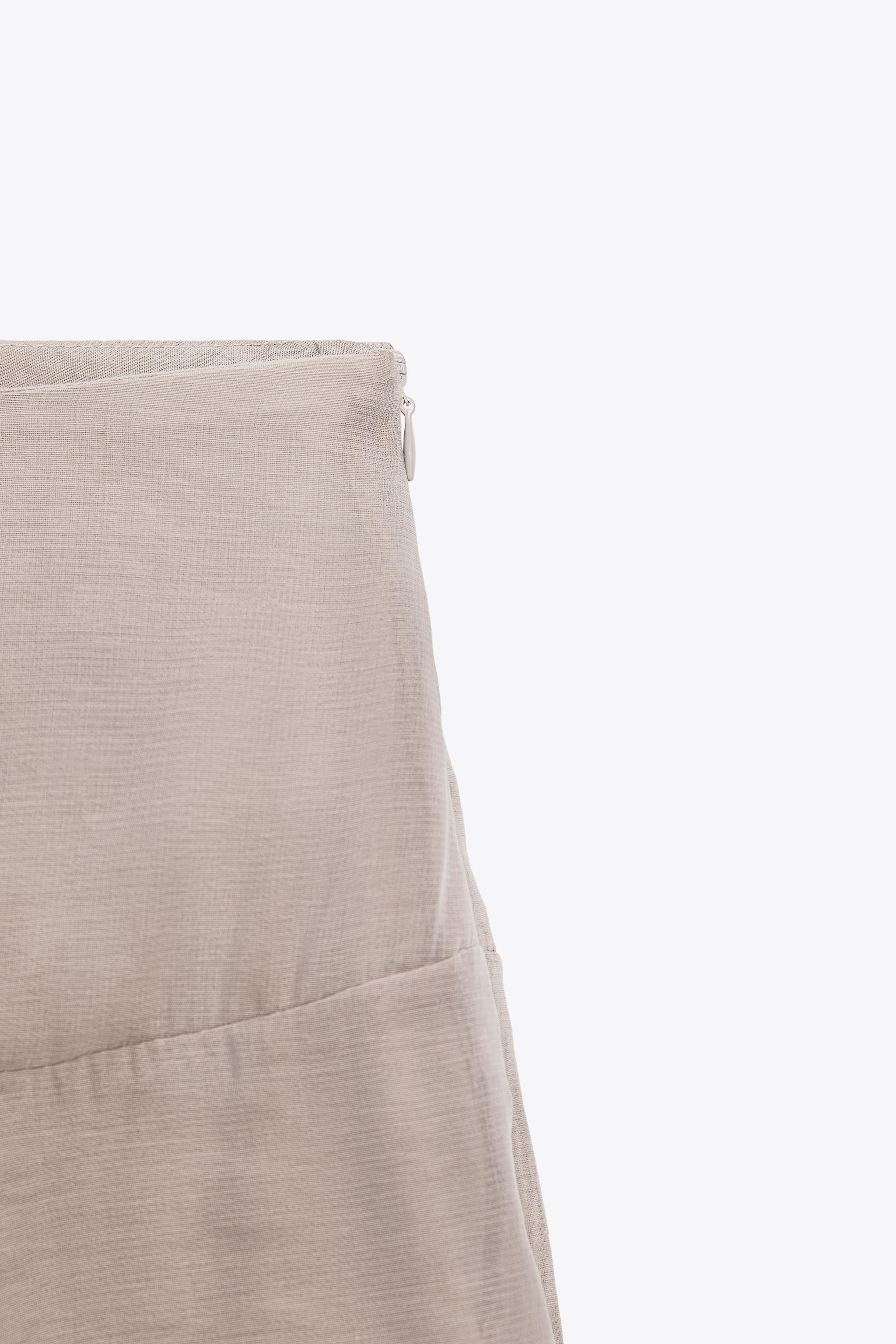 DOUBLE LAYER MIDI SKIRT