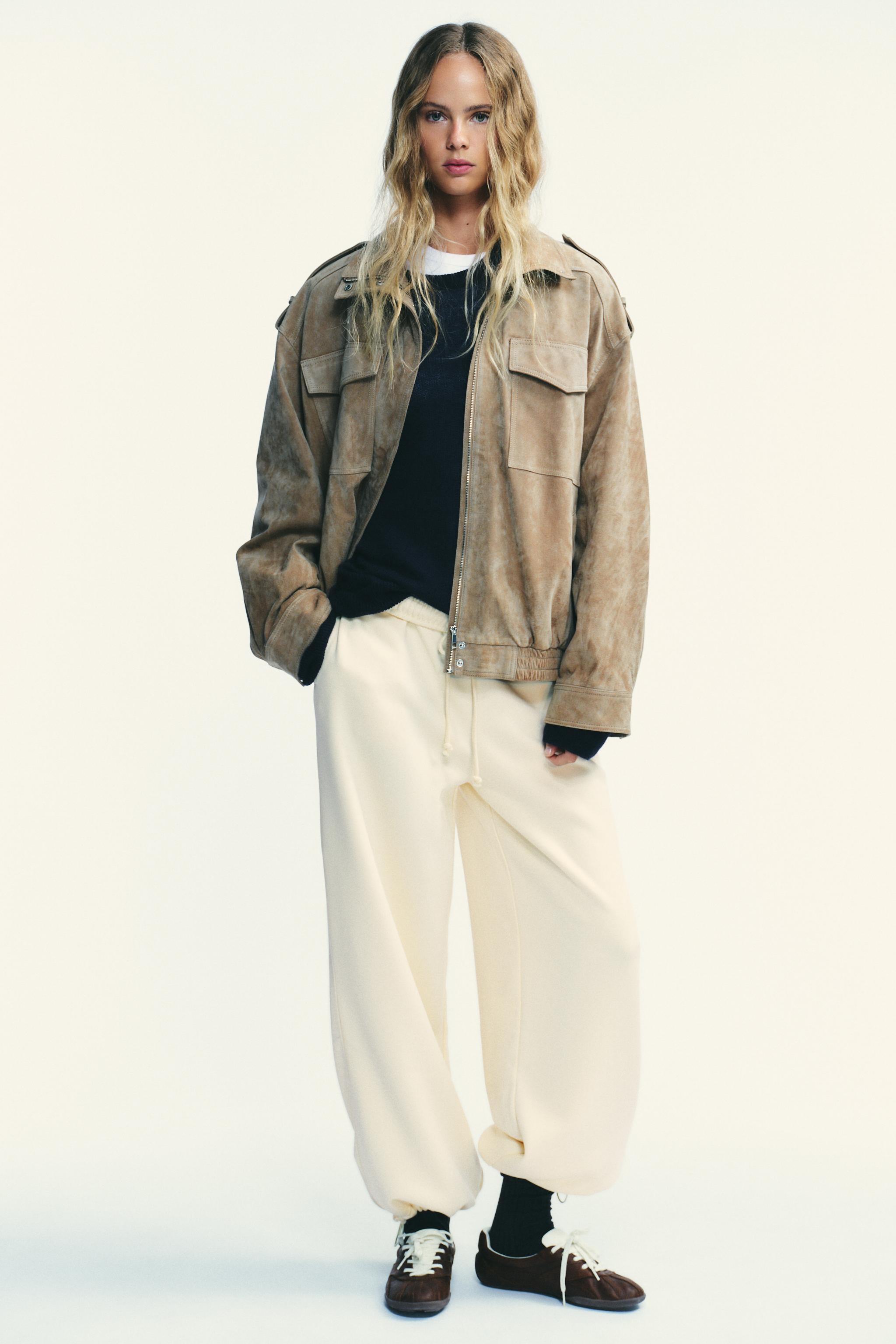 ADJUSTABLE HEM STRAIGHT BASIC FLEECE PANTS