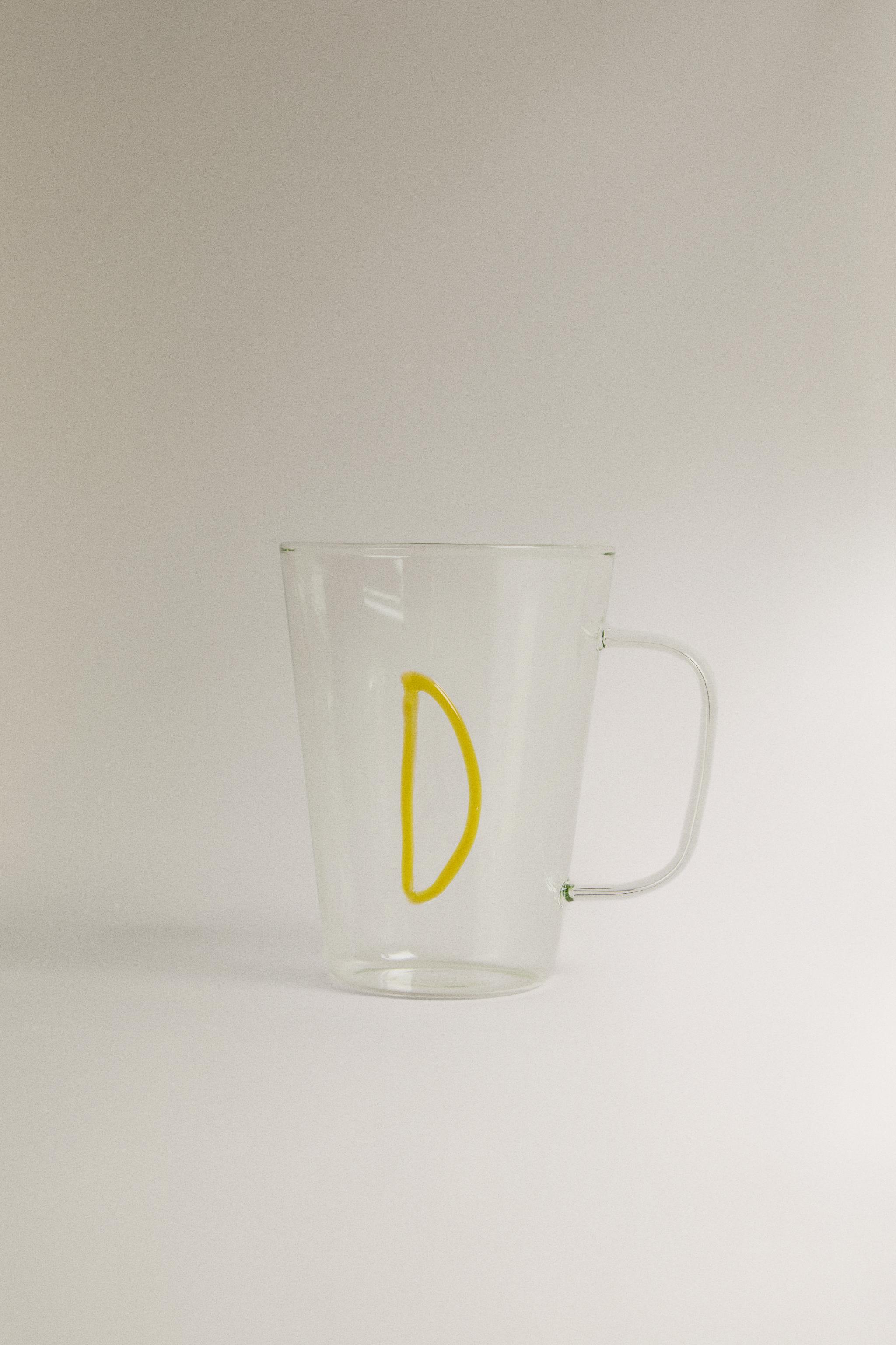 BOROSILICATE MUG WITH INITIAL D
