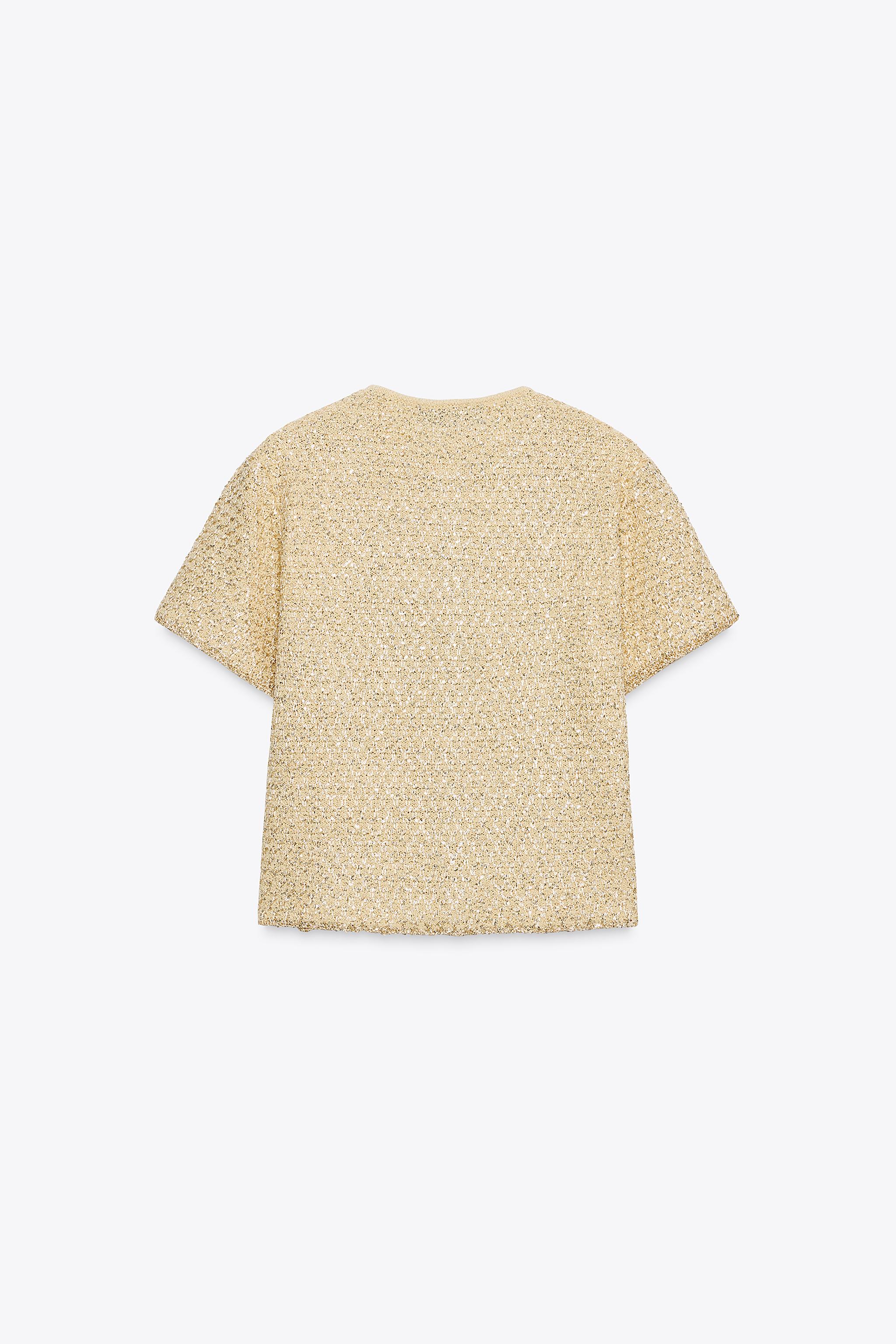 SEQUIN KNIT CARDIGAN